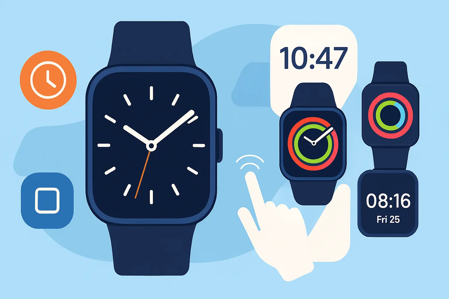 How do I change the watch face on my smartwatch?