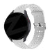 Bandz Samsung Galaxy Watch Active Silicone Strap with Cutouts (White) Bandz Samsung Galaxy Watch Active Silicone Strap with Cutouts (White)