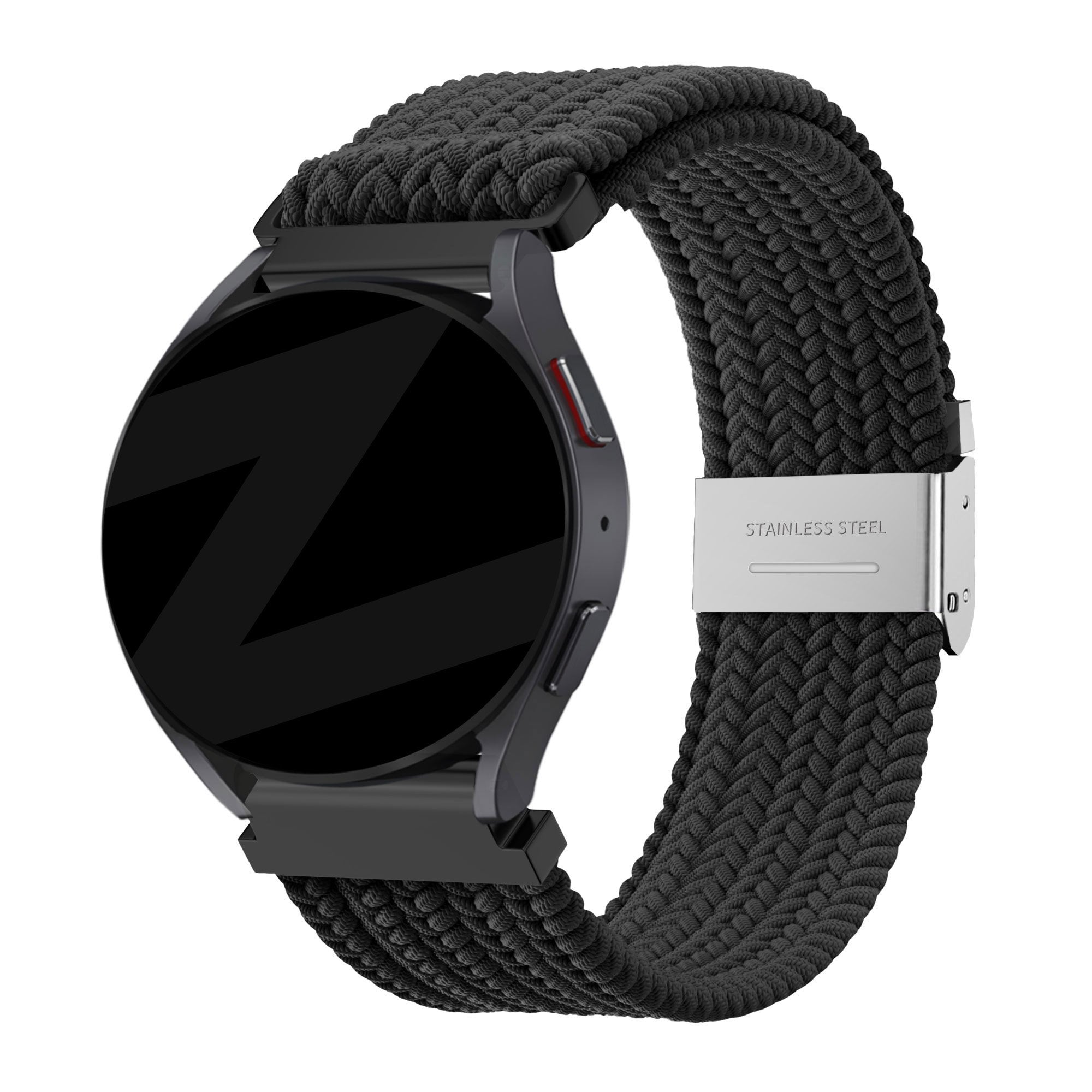 Bandz Garmin Vivoactive 5 Woven Nylon Strap (Black)