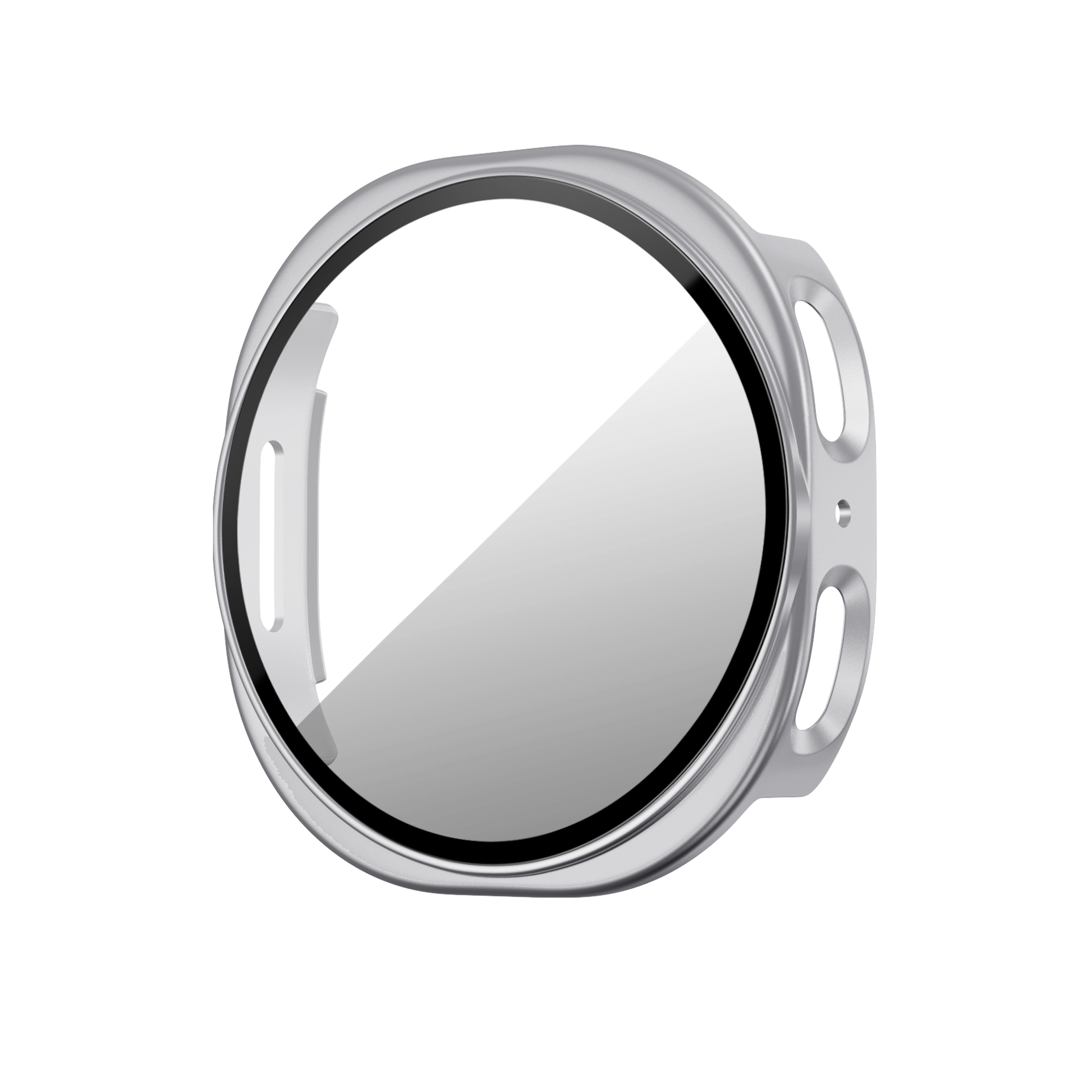 Bandz Samsung Galaxy Watch 8 - 44mm PC Cover with Glass (Silver)