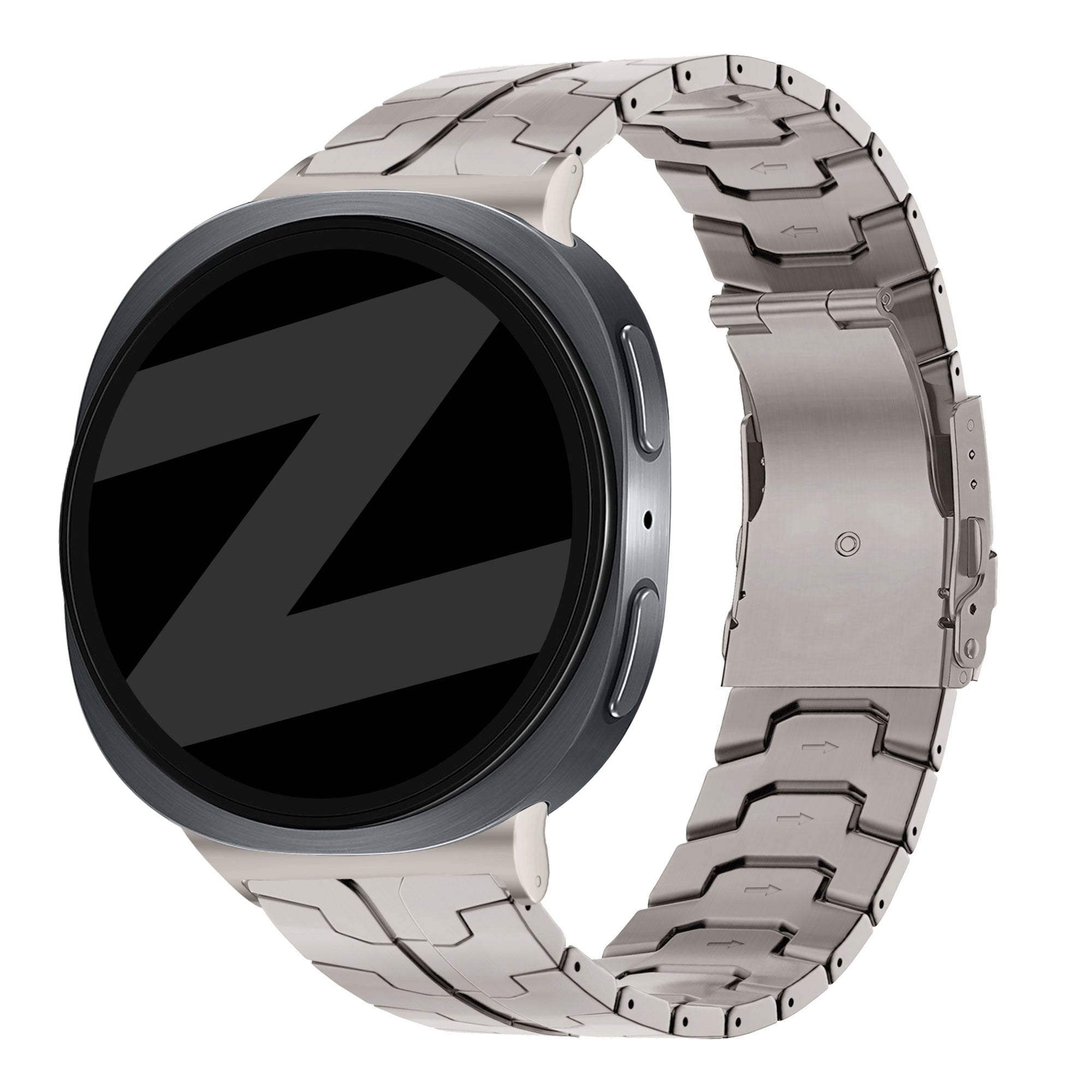 Bandz Samsung Galaxy Watch 8 - 40mm Titanium Strap 'Iron' (Titanium)
