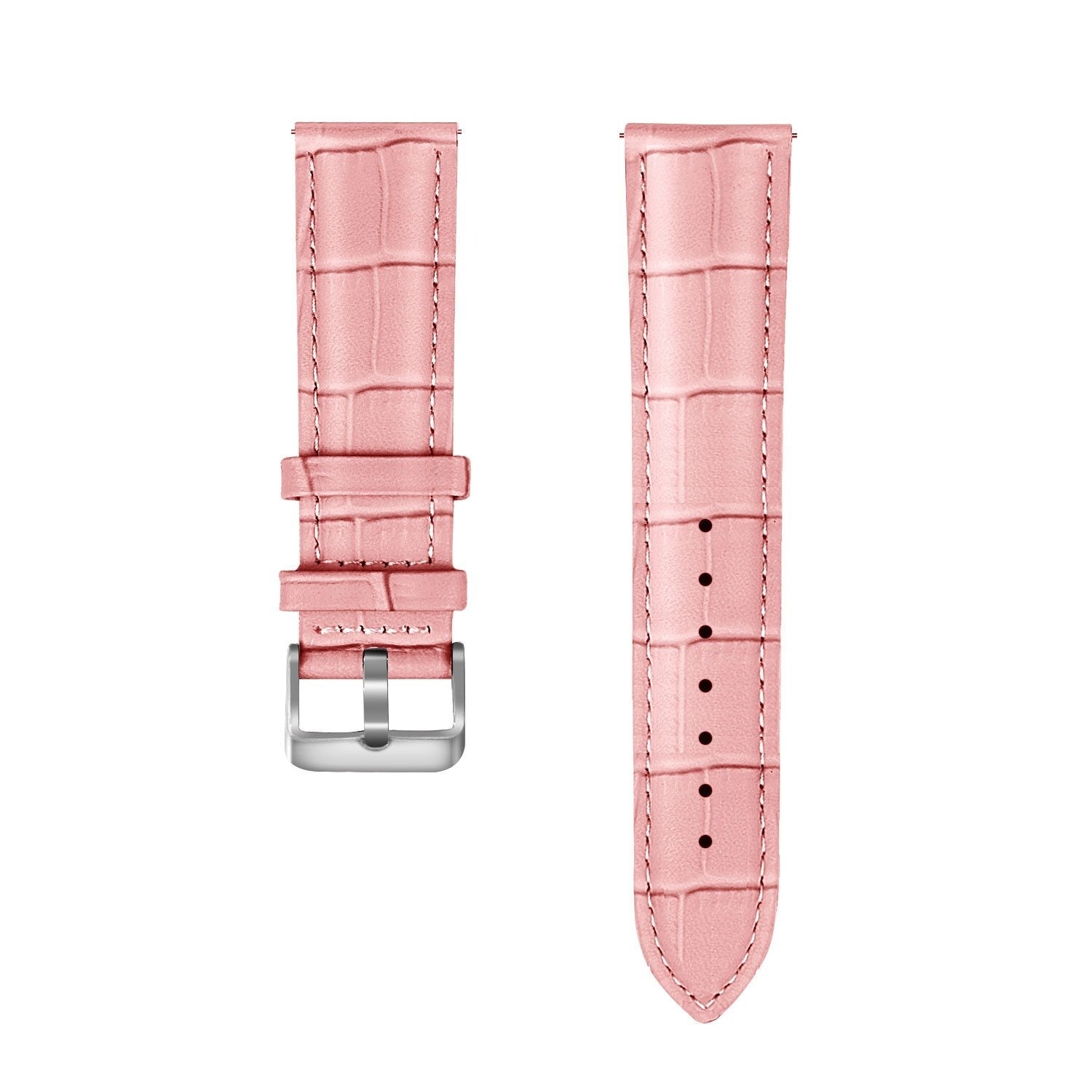 Withings ScanWatch 2 - 42mm Leather Strap Crocodile Grain (Soft Pink)