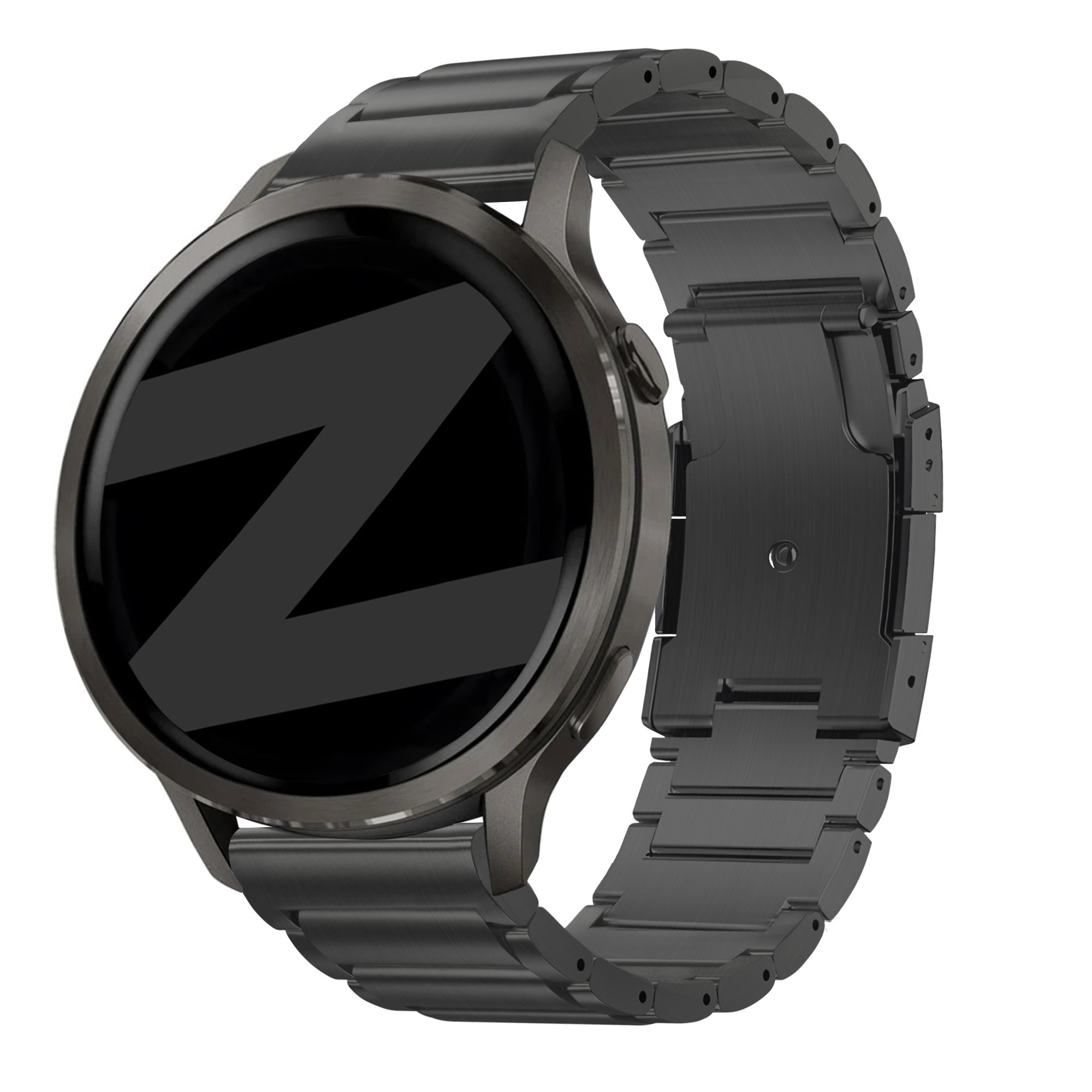 Bandz Garmin D2 Air X10 Titanium Link Strap (Black)