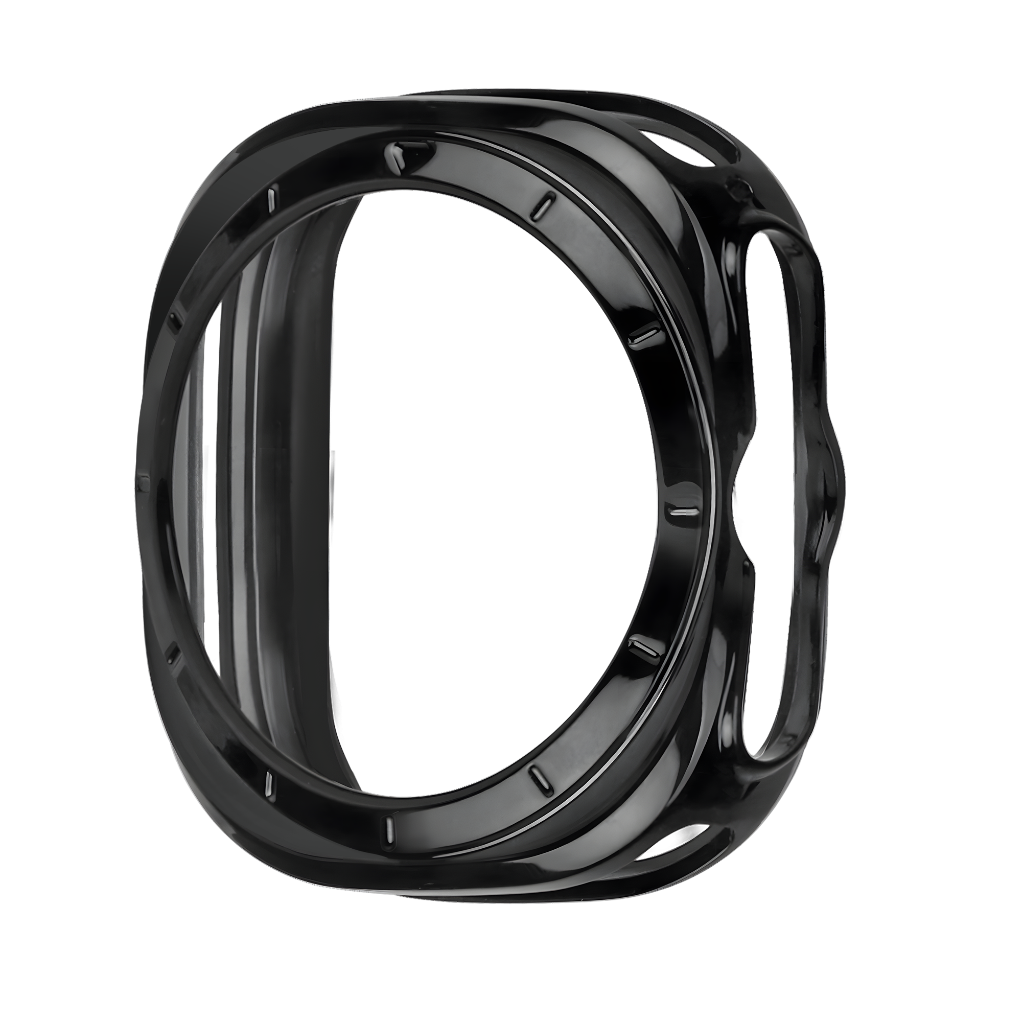 Bandz Samsung Galaxy Watch Ultra Galvanized TPU Case  (Black)