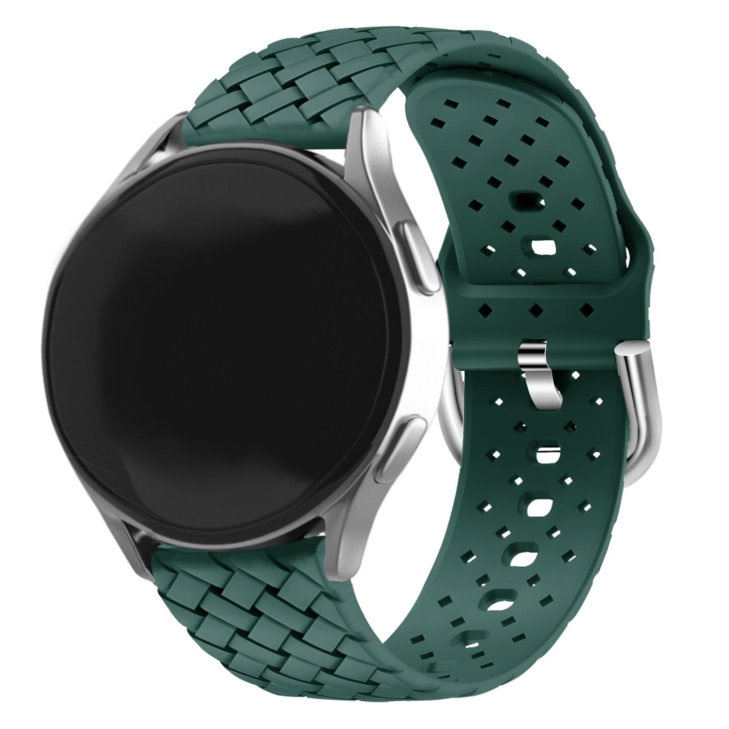 Withings Steel HR Sport Braided Silicone Strap (Dark Green)