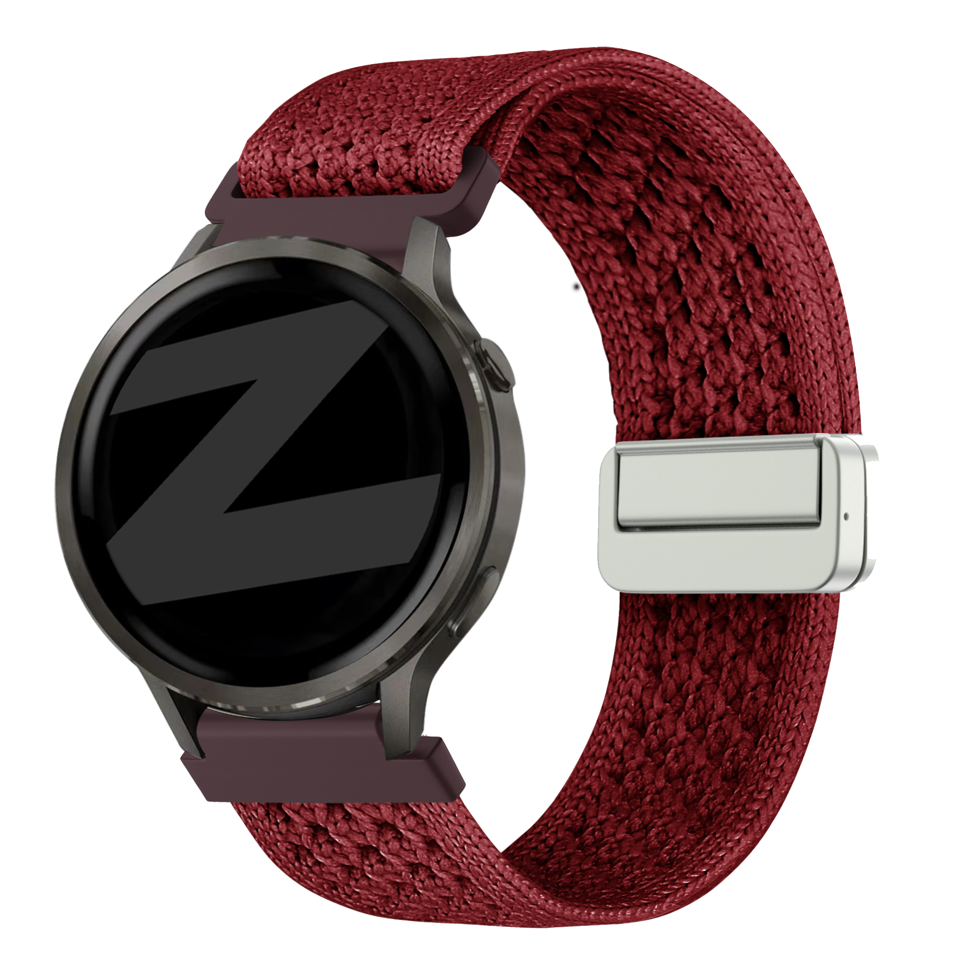 Bandz Garmin Bounce 2 Vintage Nylon Strap (Wine Red)