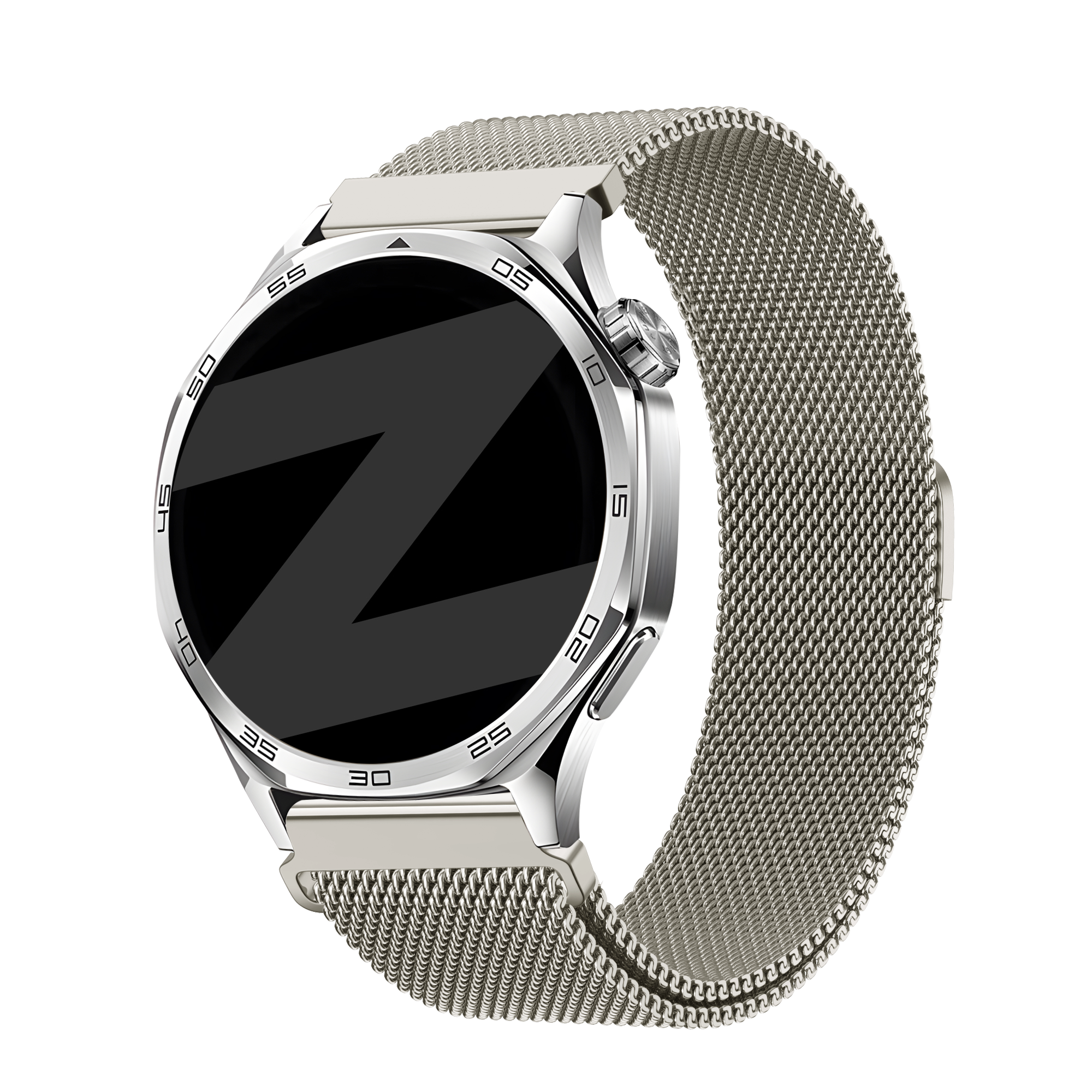 Bandz Withings ScanWatch 2 - 42mm Milanese Strap 'Easy fit' (Starlight)