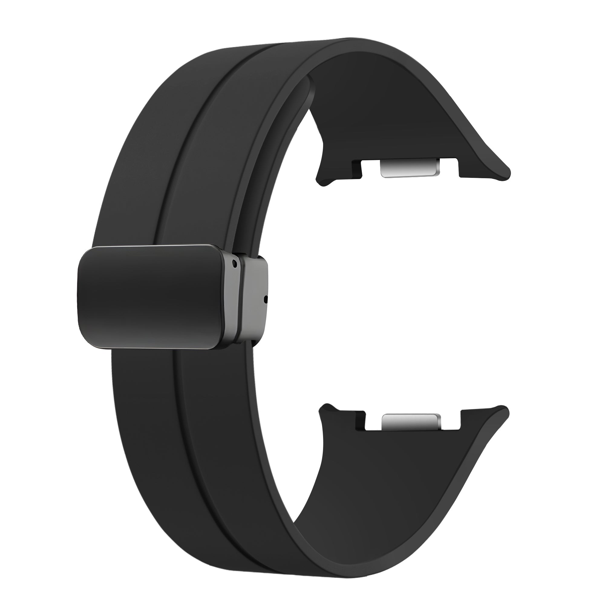 Samsung Galaxy Watch 8 Classic D-Buckle Silicone Strap (Black)
