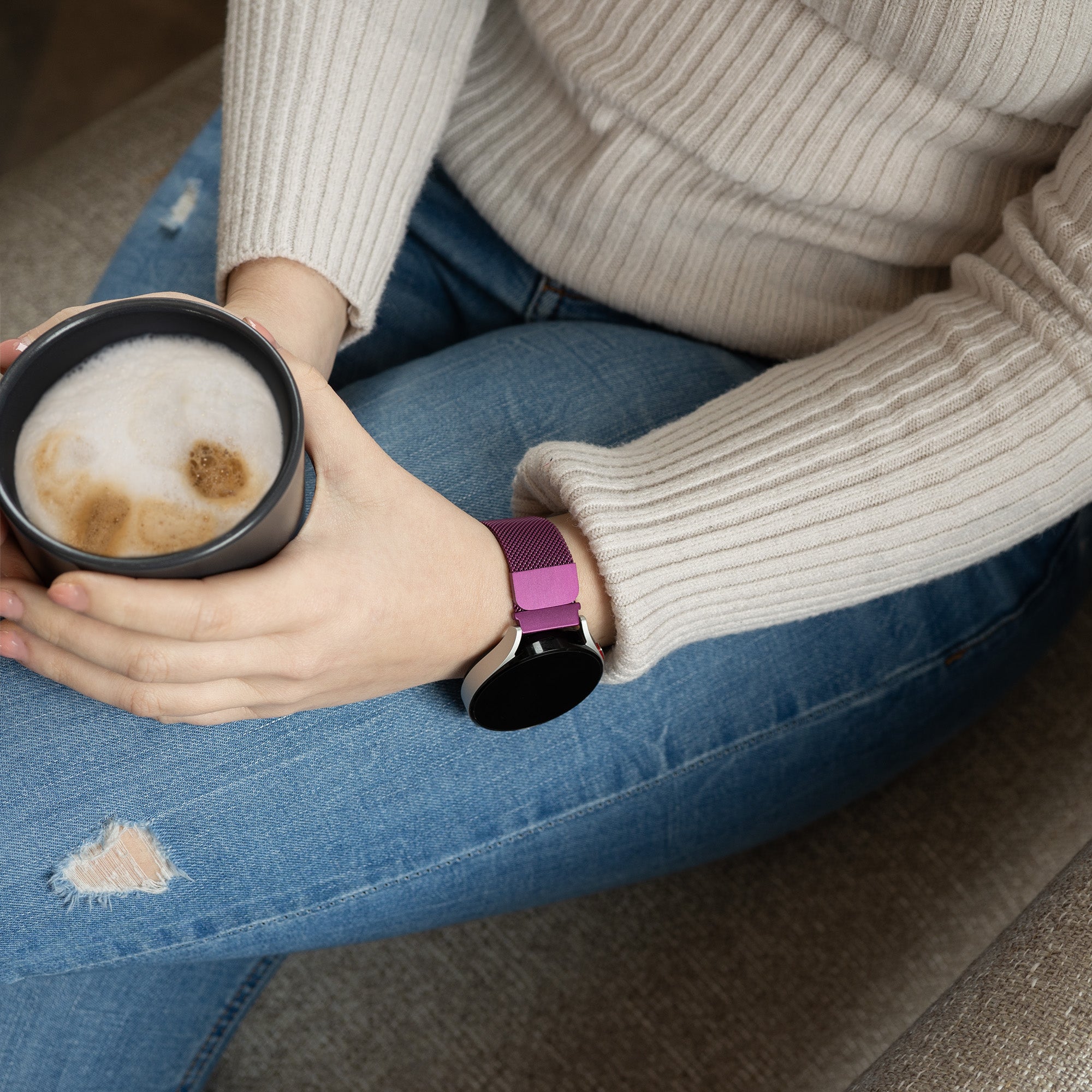 Samsung Galaxy Watch 6 Classic 47mm Milanese Strap (Purple)