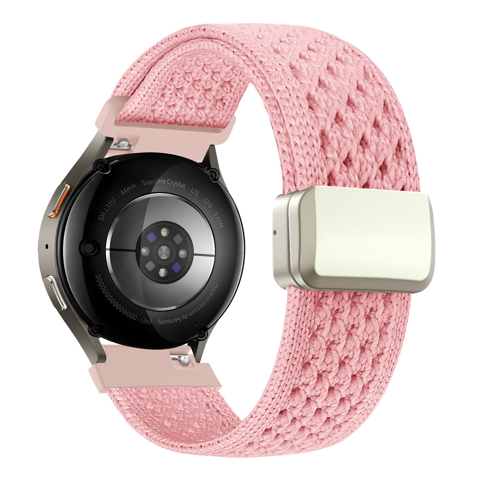 Bandz Garmin Vivomove Trend Vintage Nylon Strap (Pink)