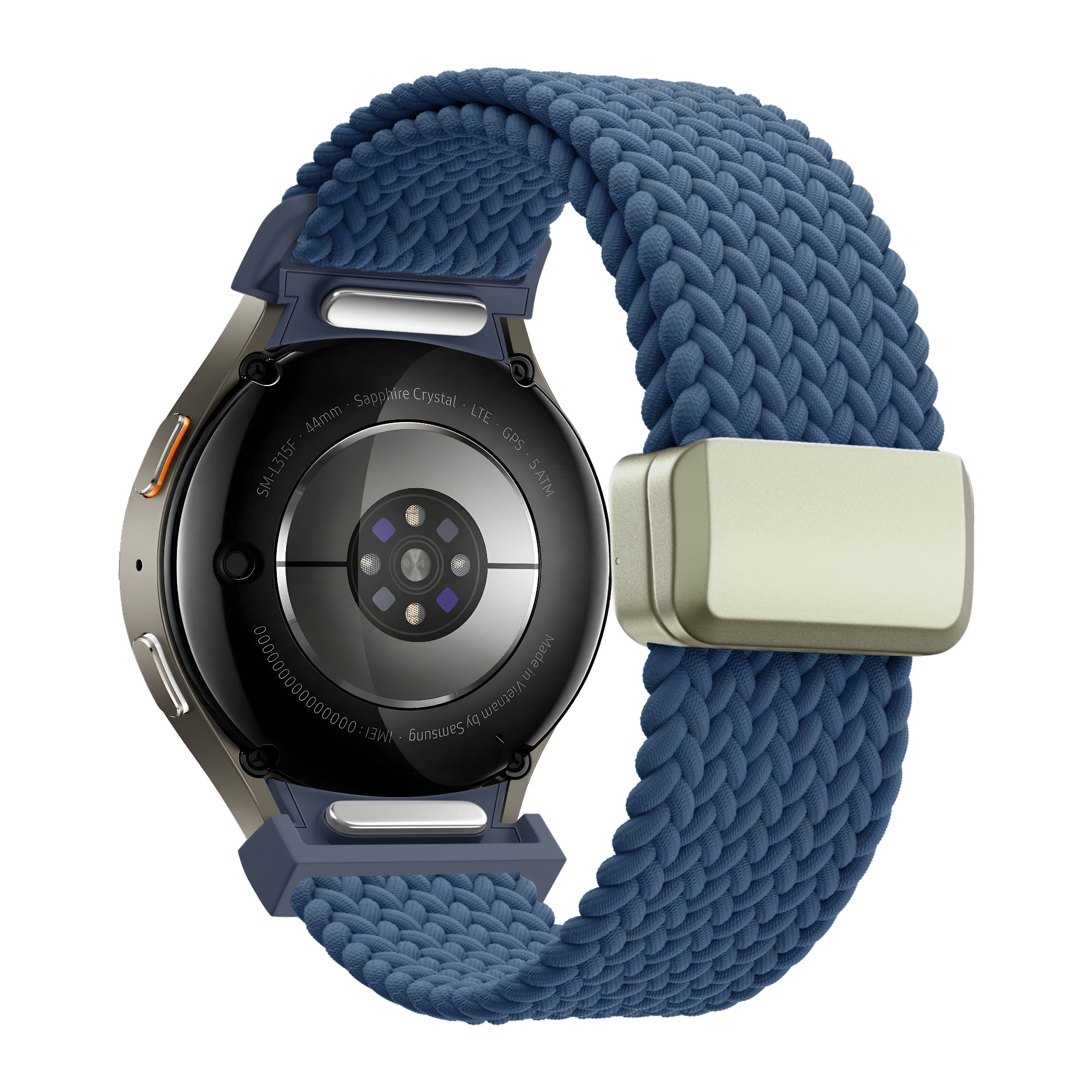 Bandz Samsung Galaxy Watch 6 - 40mm Braided Strap 'Easy Fit' (Blue)