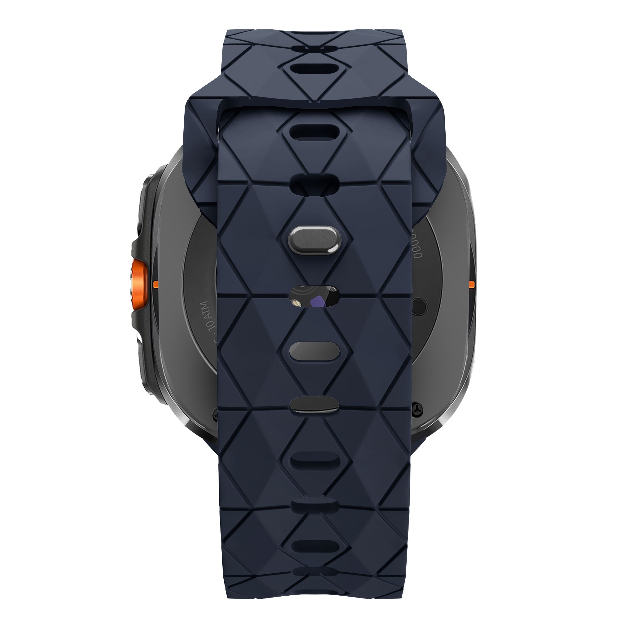 Bandz Samsung Galaxy Watch Ultra Silicone Strap 'Hexagons' (Dark Blue)