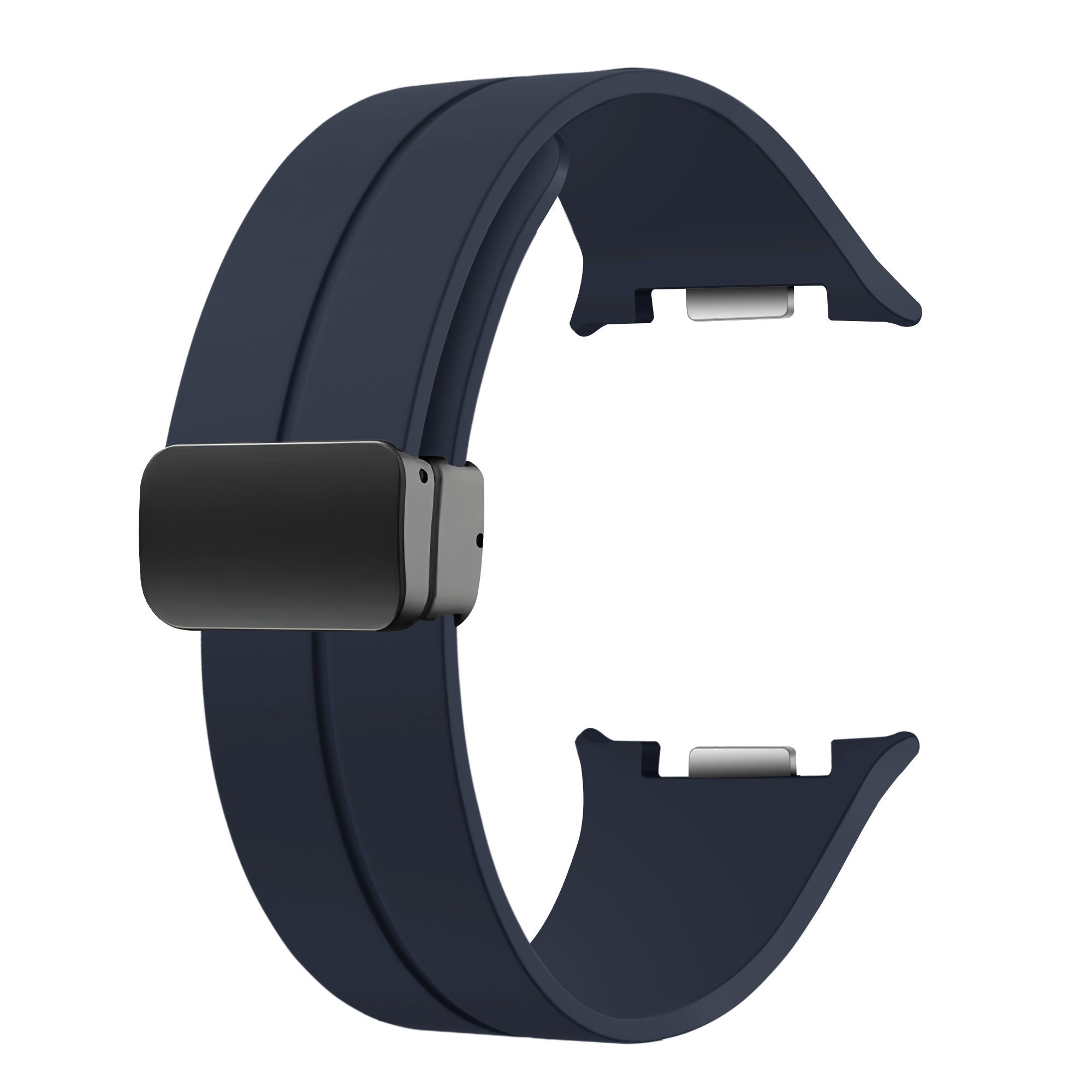 Samsung Galaxy Watch 8 - 40mm D-Buckle Silicone Strap (Dark Blue)