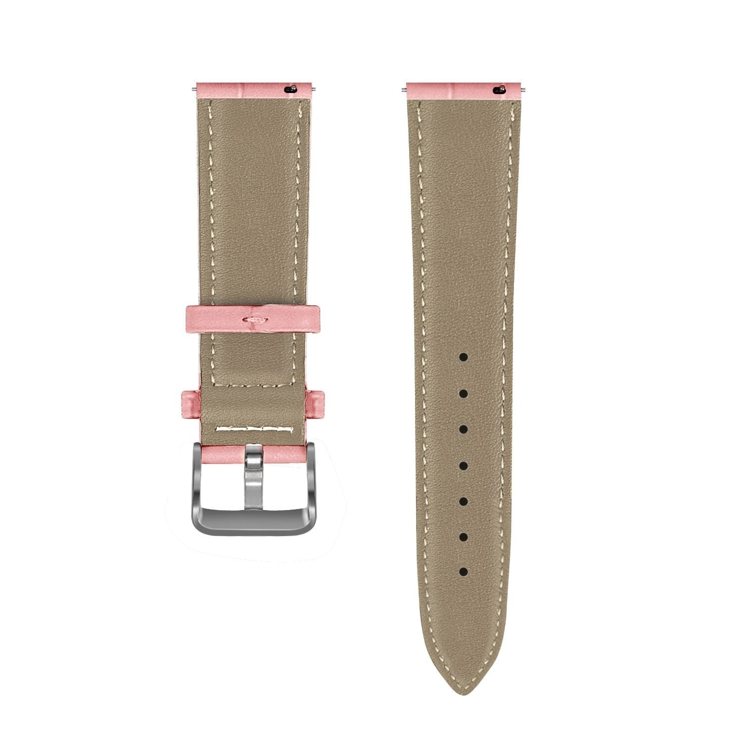Withings ScanWatch 2 - 42mm Leather Strap Crocodile Grain (Soft Pink)