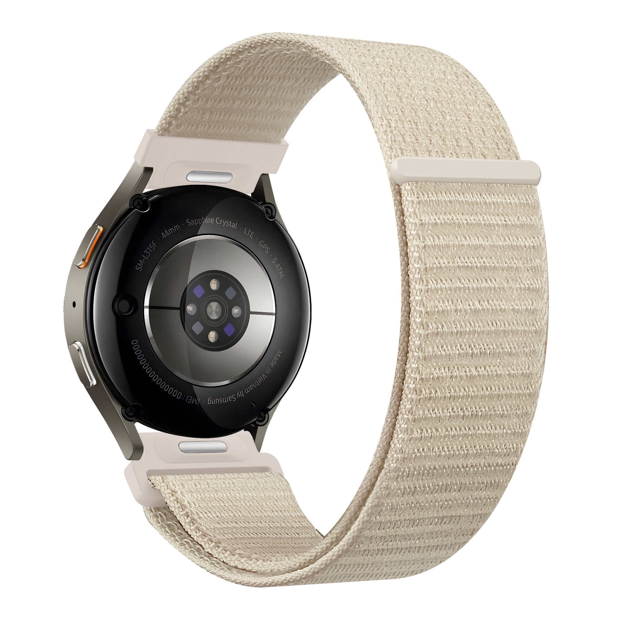 Bandz Samsung Galaxy Watch 42mm Nylon Strap 'Easy Fit' (Starlight)