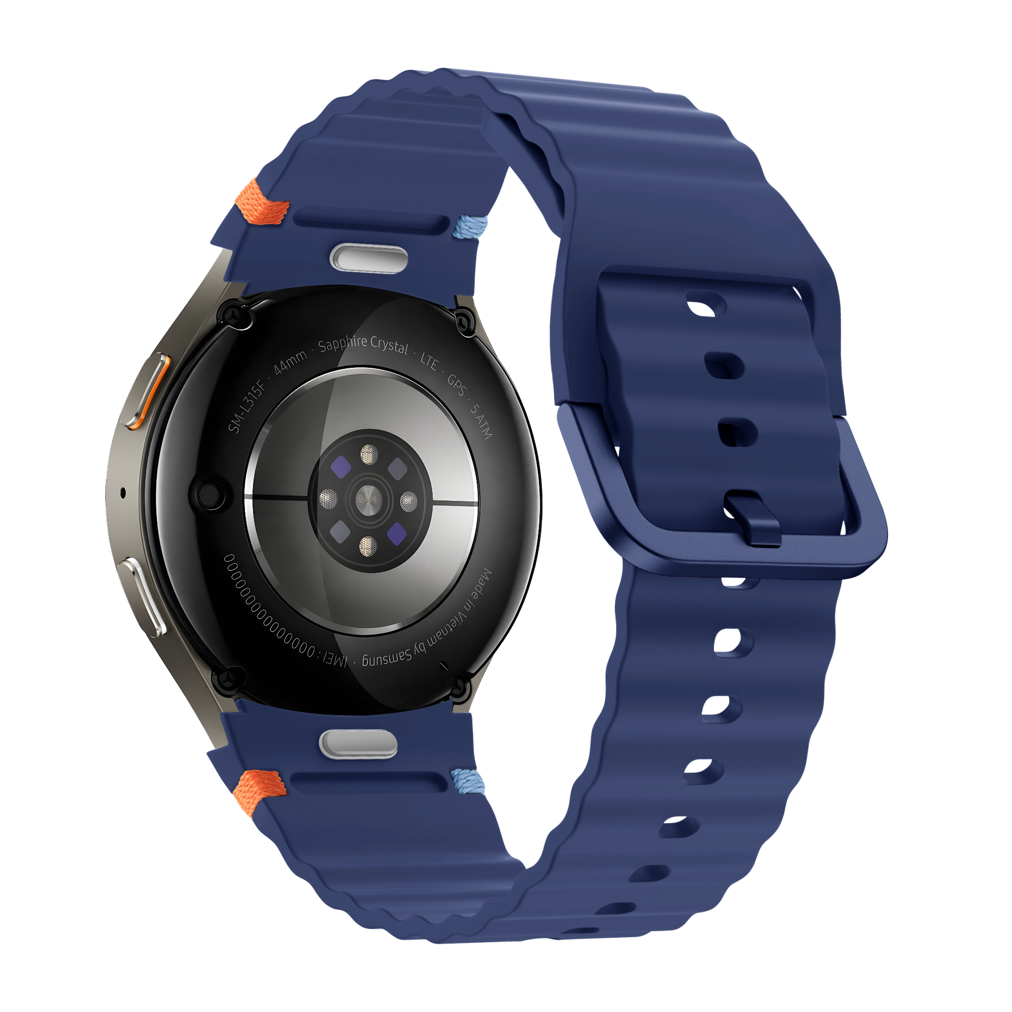 Bandz Samsung Galaxy Watch 6 Classic - 47mm Wave Strap 'Easy Fit' (Dark Blue)