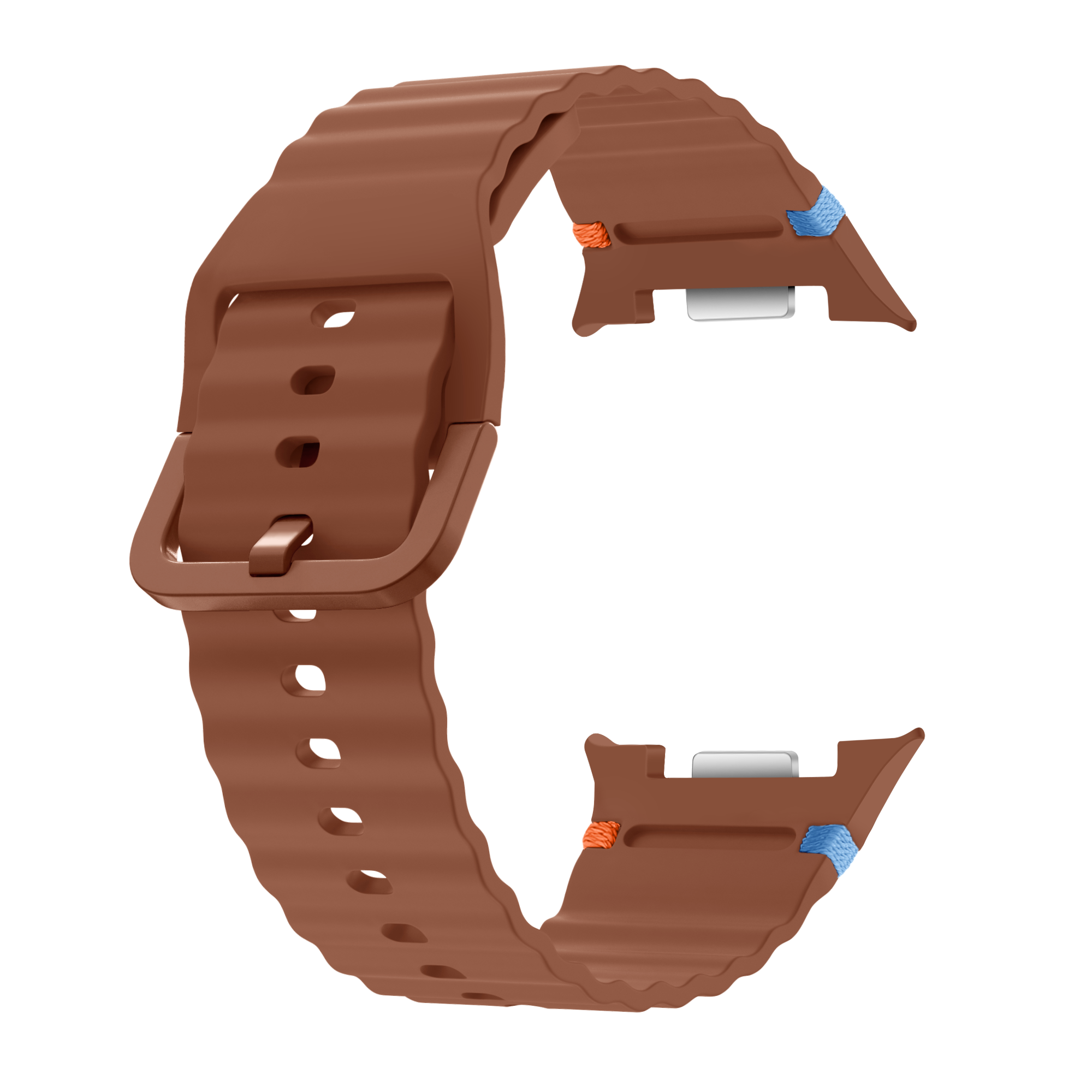Samsung Galaxy Watch 8 - 40mm Wave Silicone Strap (Brown)