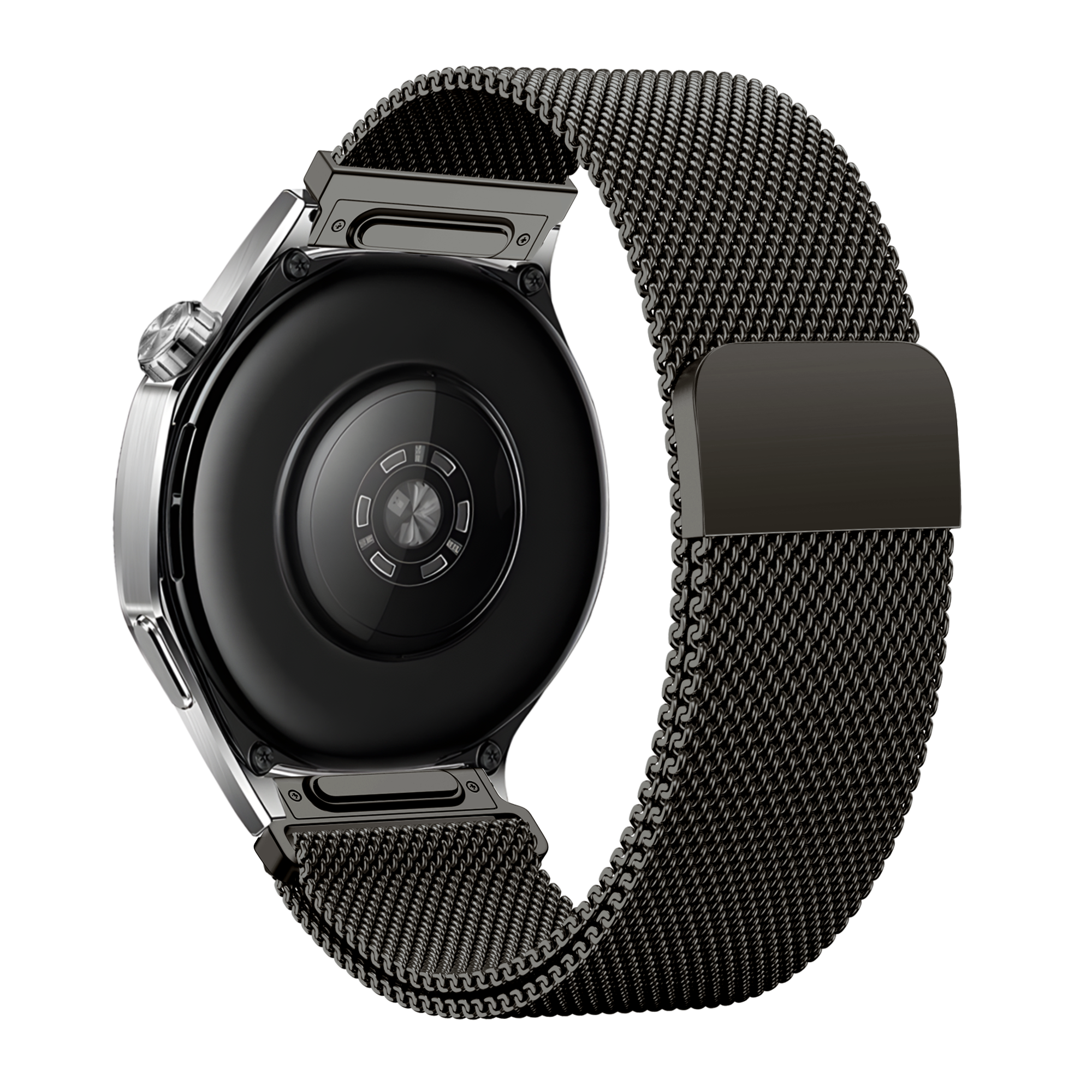 Bandz Xiaomi Watch S3 'One Push' Milanese Strap (Titanium Grey)