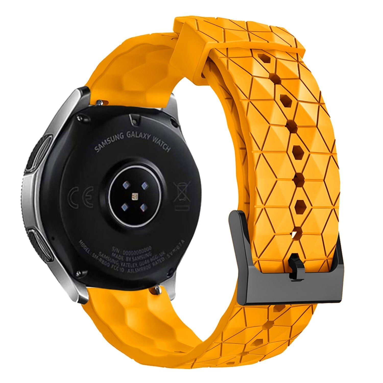 Coros Pace 2 Silicone Hexa Strap (Orange)