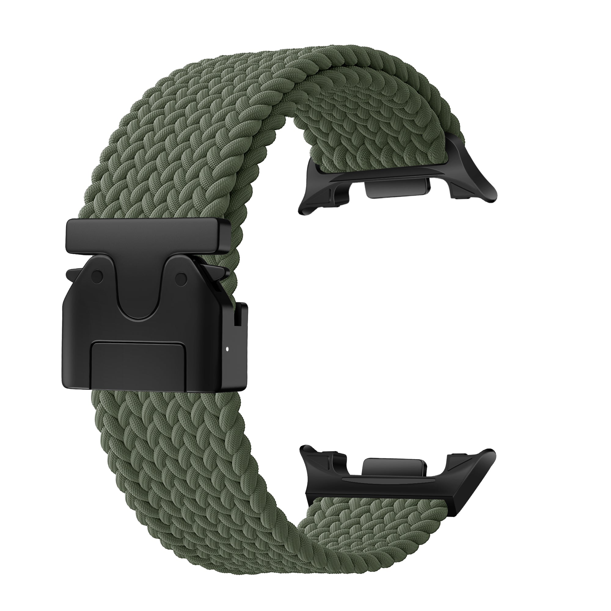 Samsung Galaxy Watch 8 - 40mm Braided Strap with P-Buckle (Green)