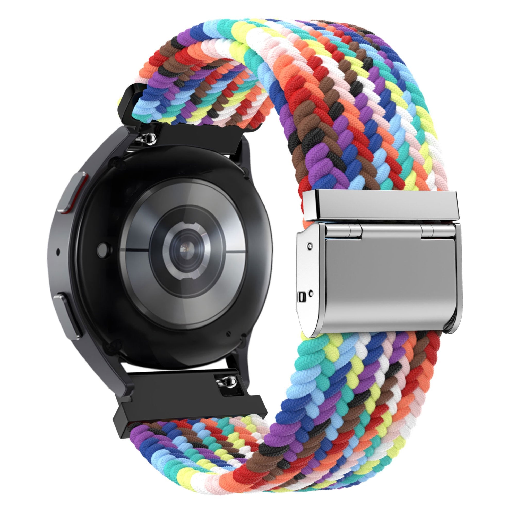 Bandz Garmin Vivoactive 6 Woven Nylon Strap (Rainbow)