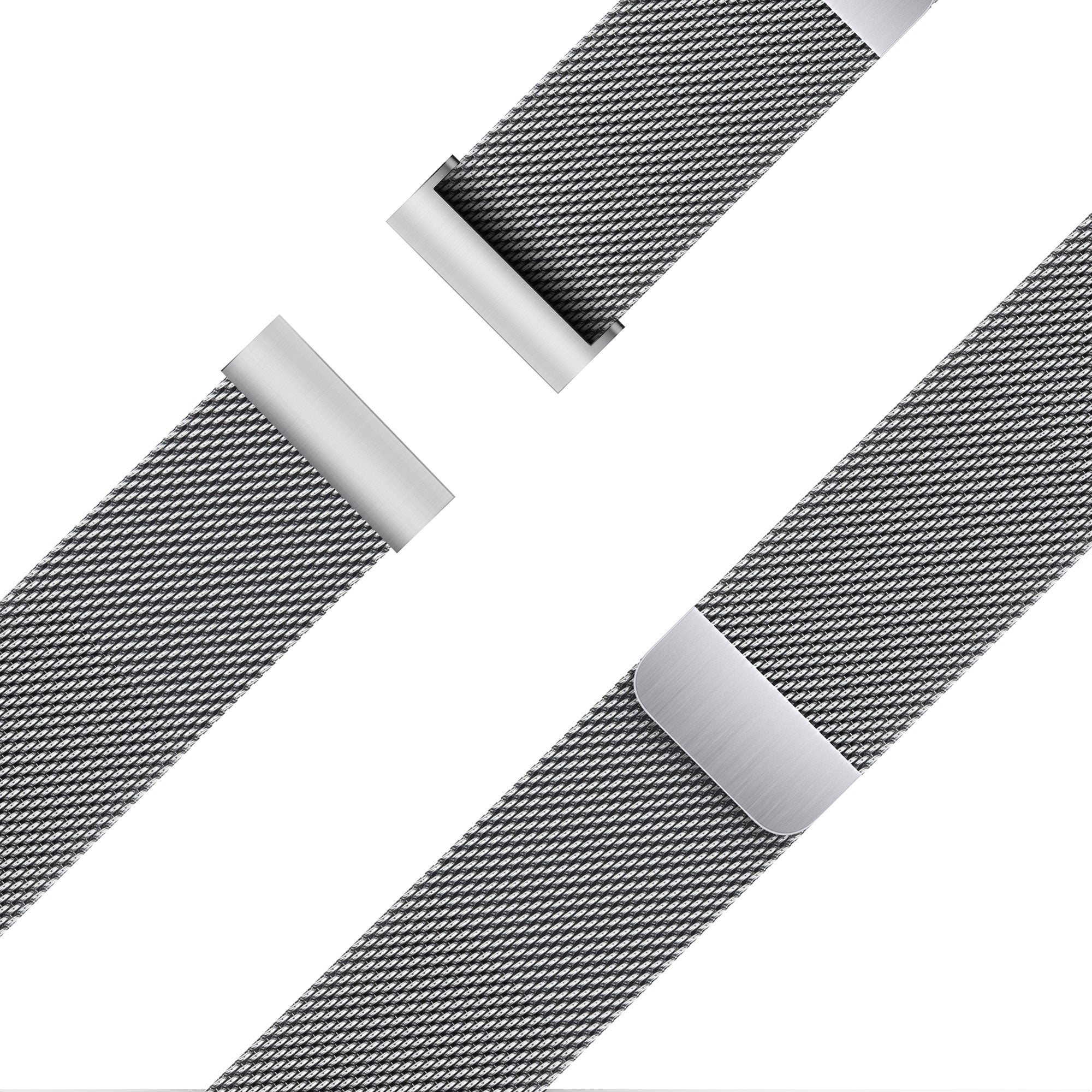 Bandz Huawei Watch 5 - 46mm Milanese Loop Strap (Silver)