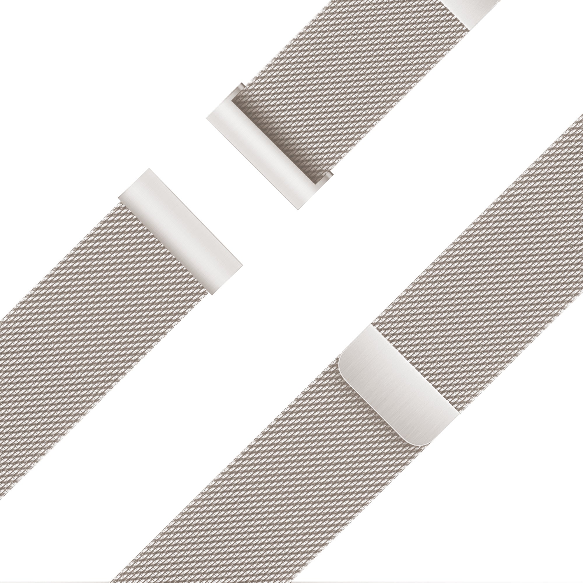 Bandz Garmin Forerunner 255s Milanese Loop Strap (Starlight)