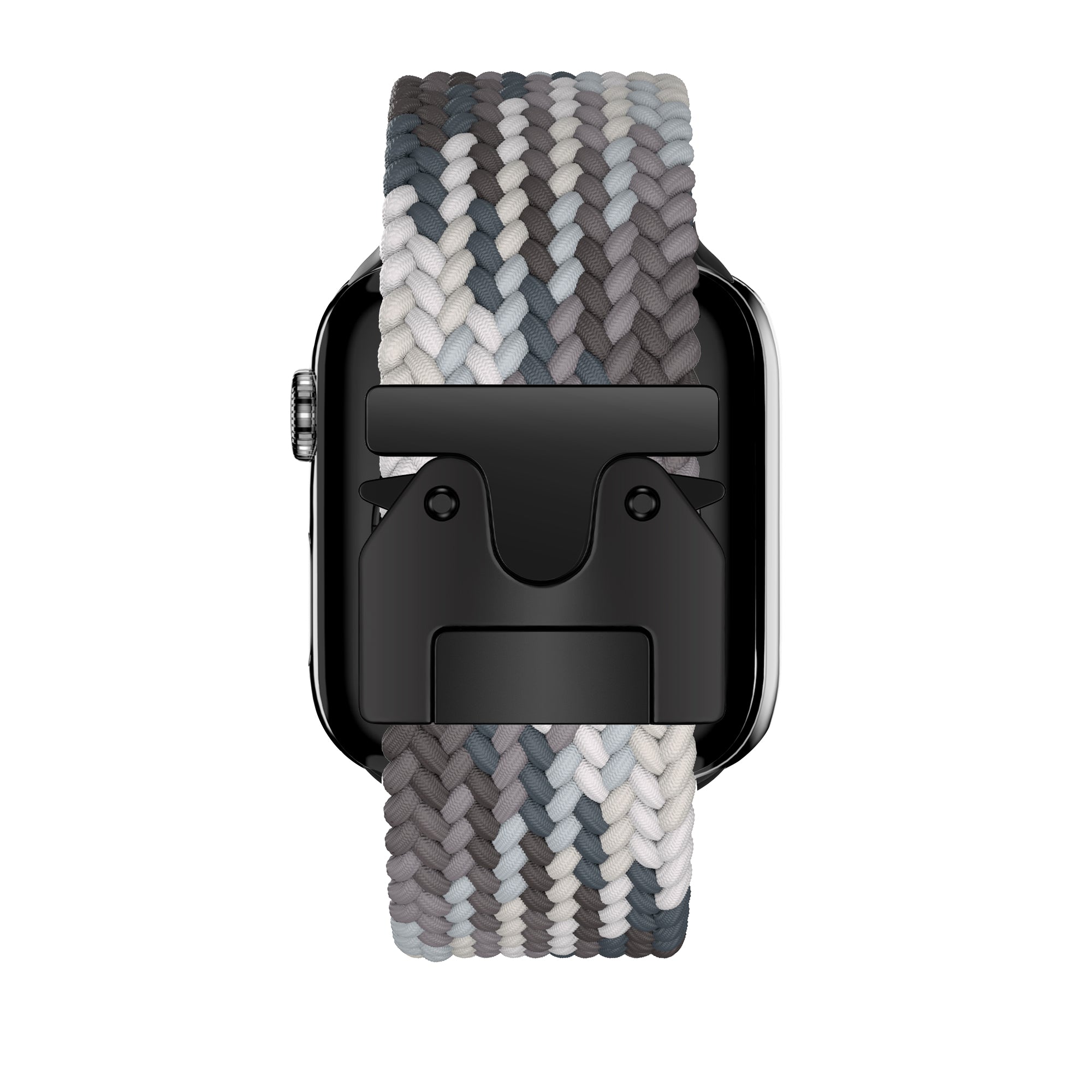 Bandz Apple Watch Braided Nylon Strap with P-Buckle (Mandala Black)