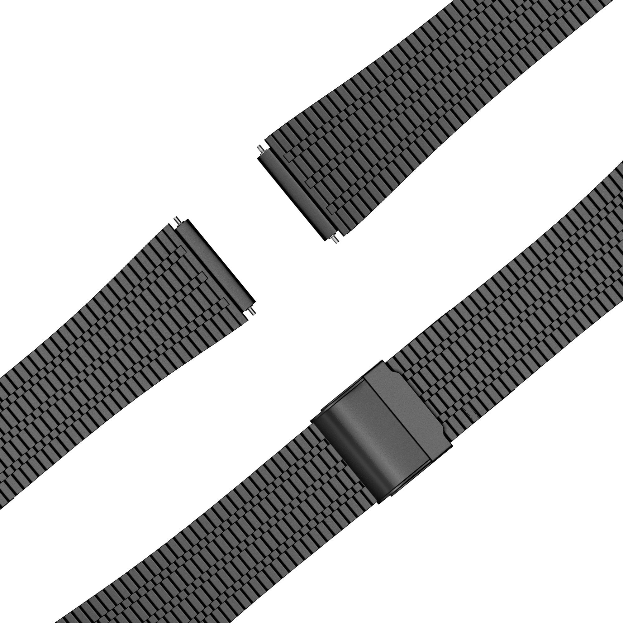 Bandz Garmin Vivoactive 5 Adjustable Steel Strap (Black)
