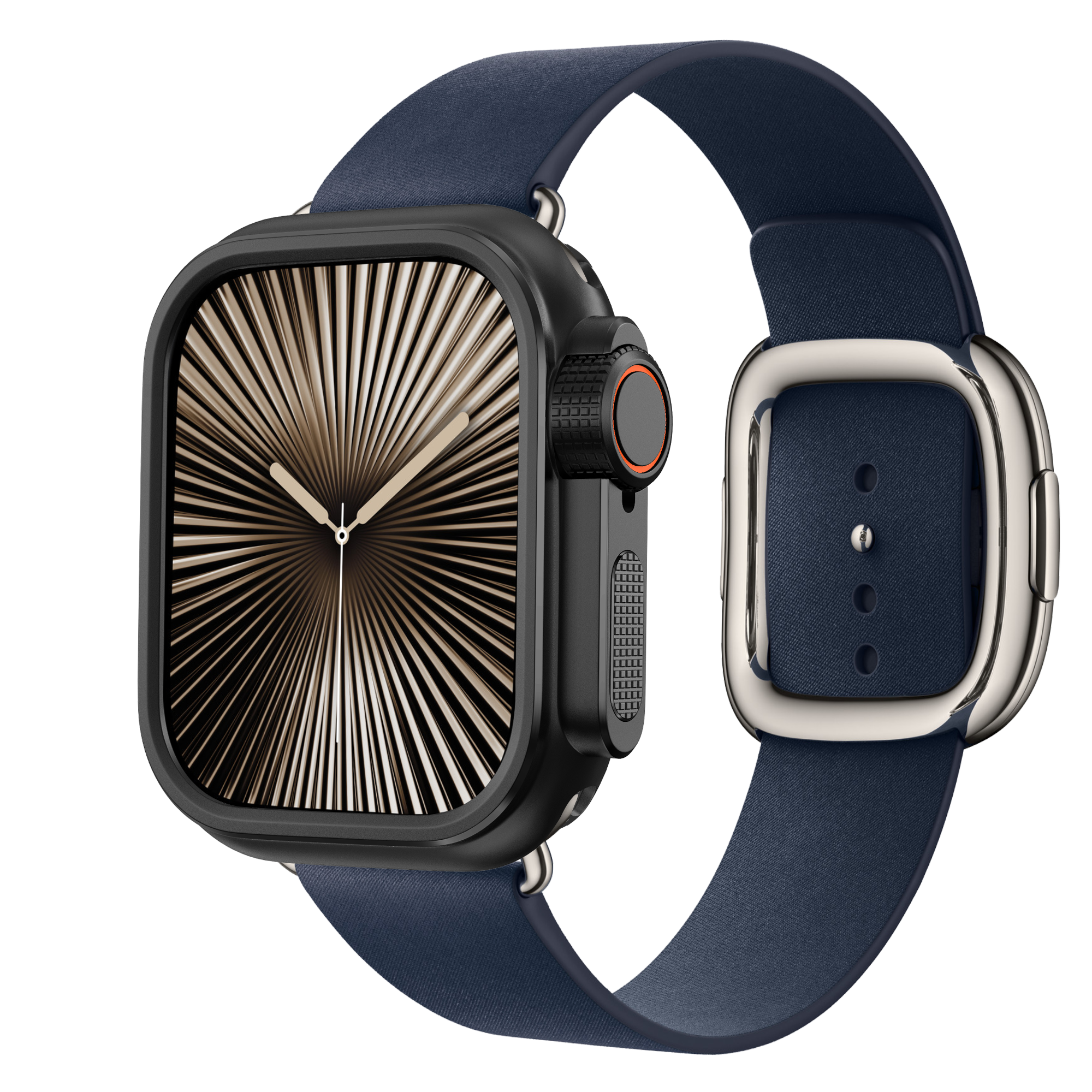 Bandz Apple Watch 11 - 46mm Metal Cover (Black)