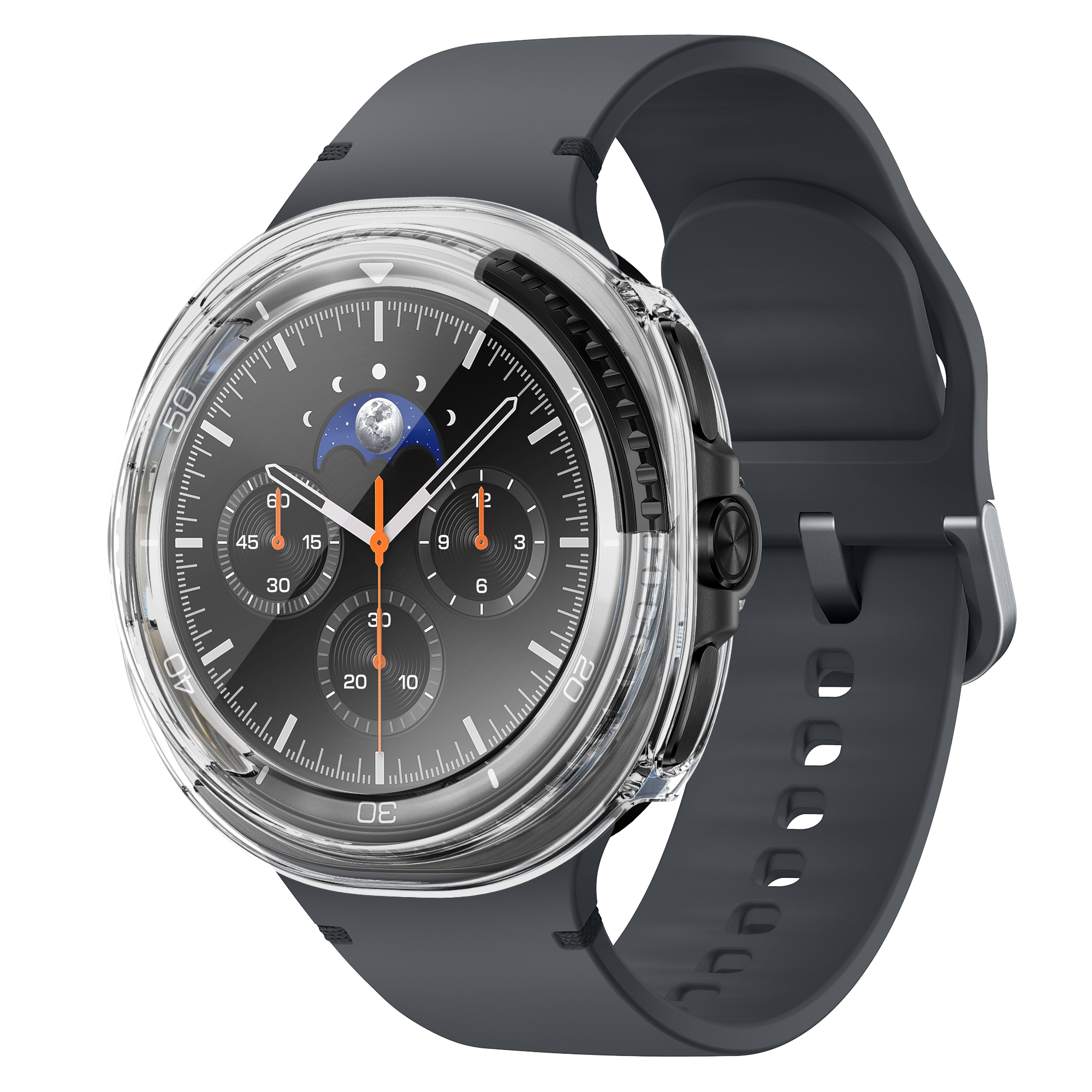 Bandz Samsung Galaxy Watch 8 Classic PC Cover with Glass (Transparent)