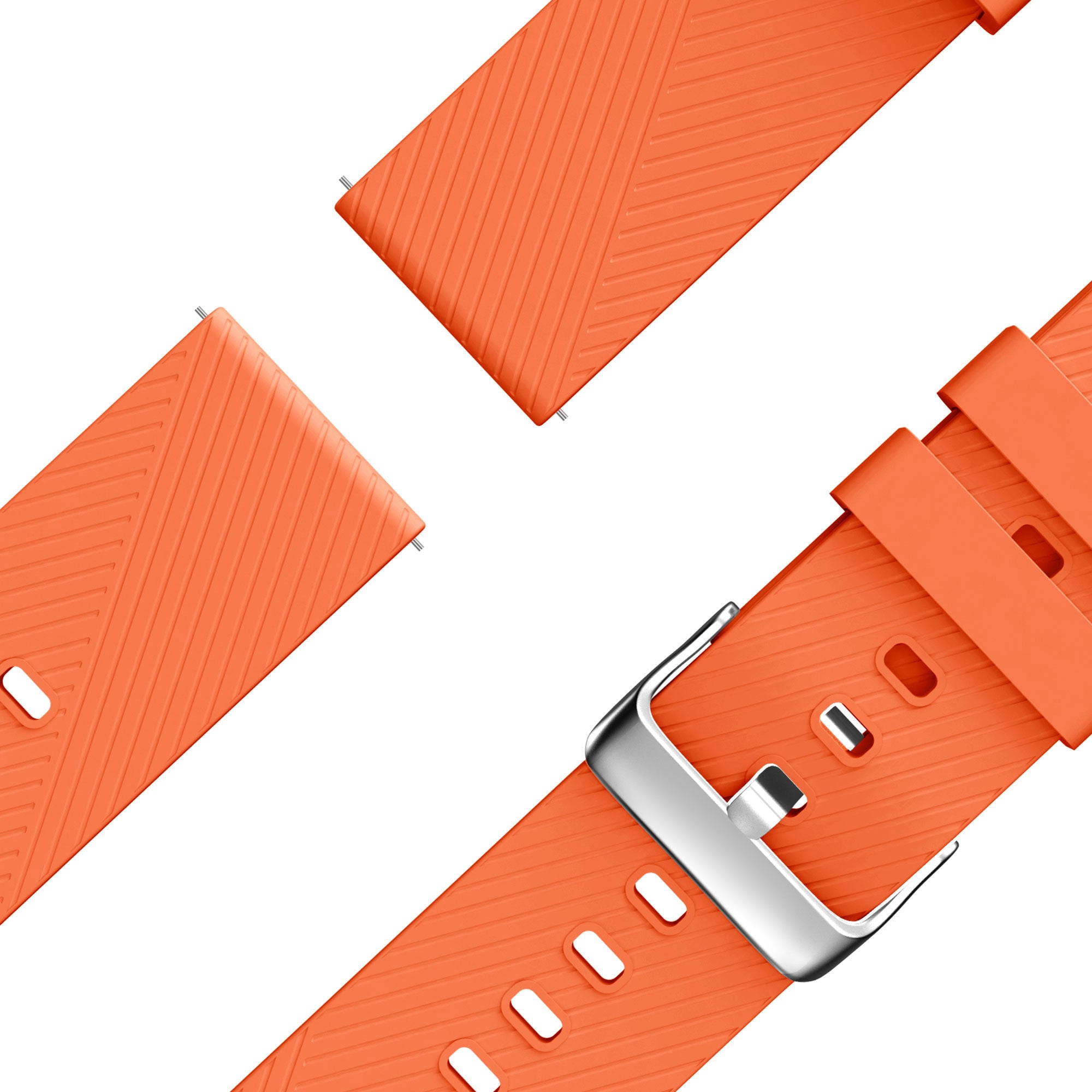 Bandz Huawei Watch 5 - 46mm Silicone Strap 'Deluxe' (Orange)