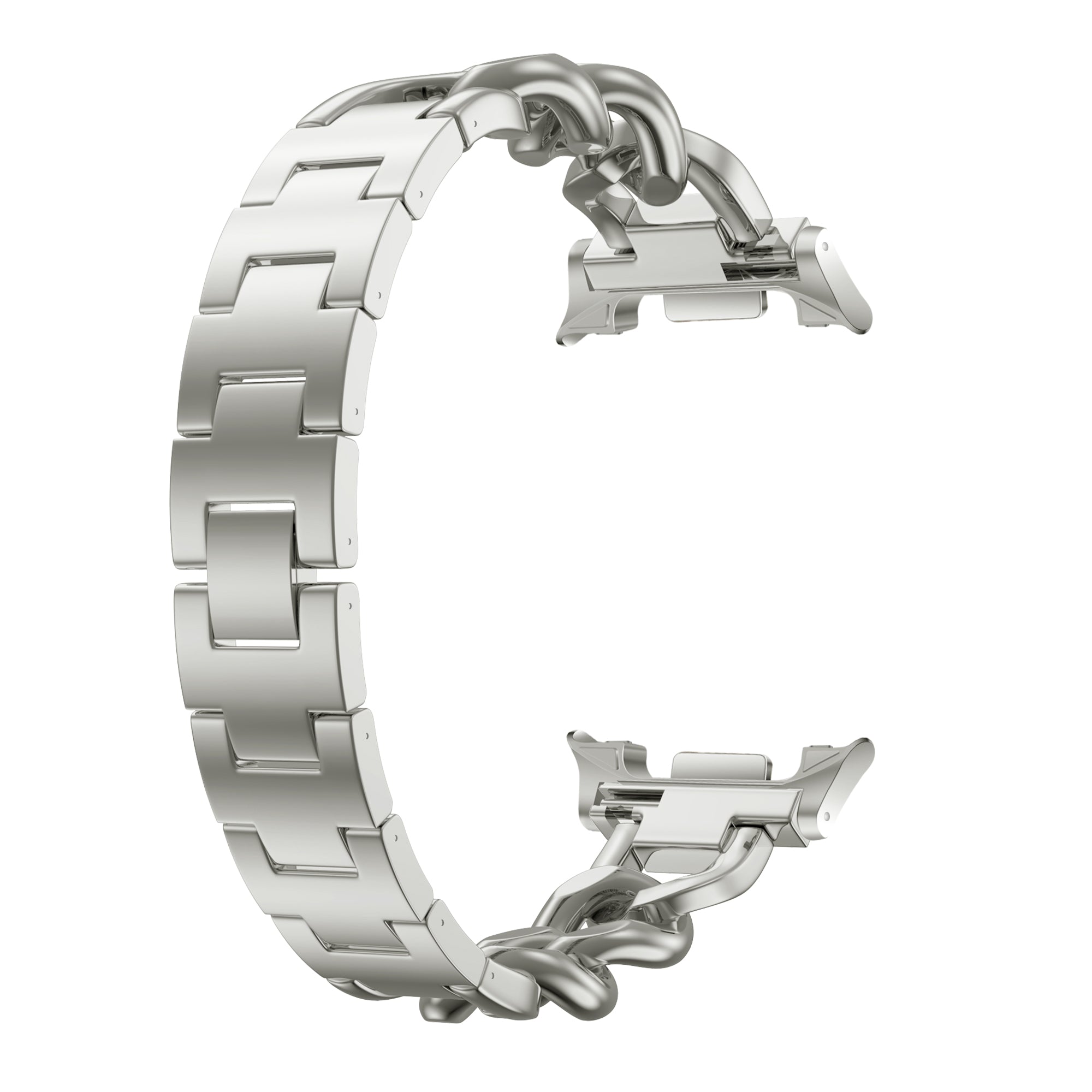 Samsung Galaxy Watch 8 - 44mm Steel Chain Strap (Starlight)