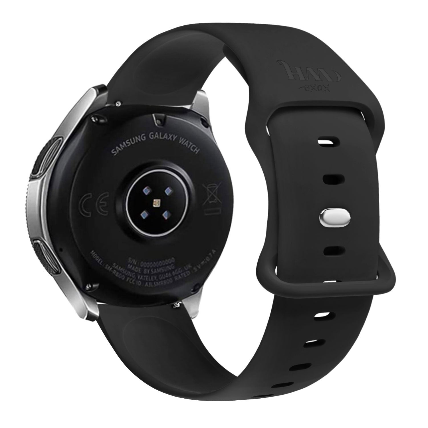 xoxo Wildhearts Huawei Watch GT 3 Pro 43mm Silicone Strap (Black)