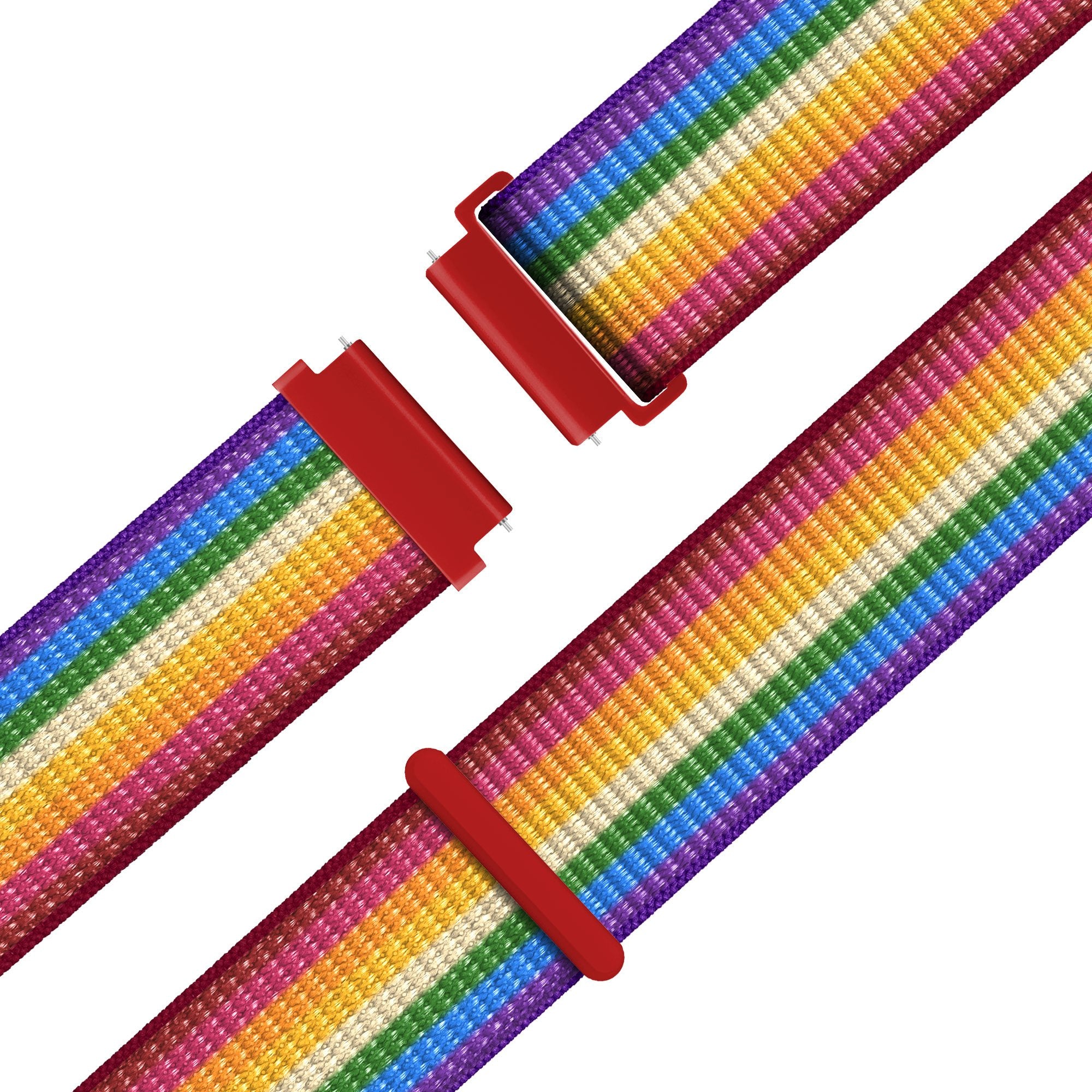 Bandz Garmin Forerunner 570 - 42mm Nylon Loop Strap (Rainbow)