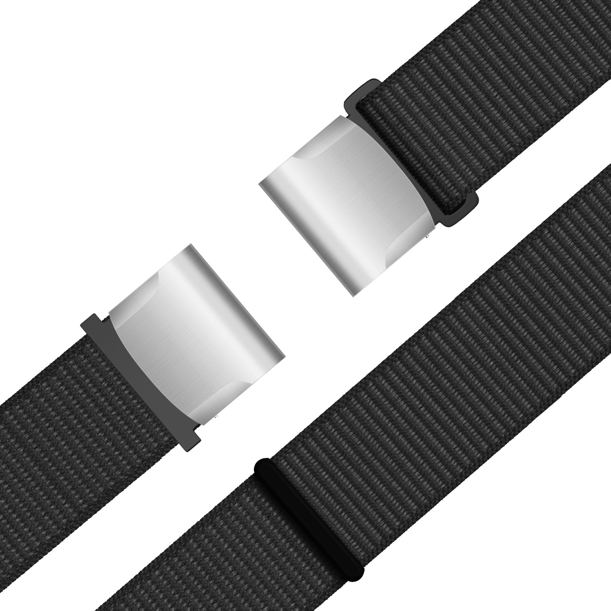 Bandz Garmin Quatix 8 - 47mm Nylon Loop Strap (Black)