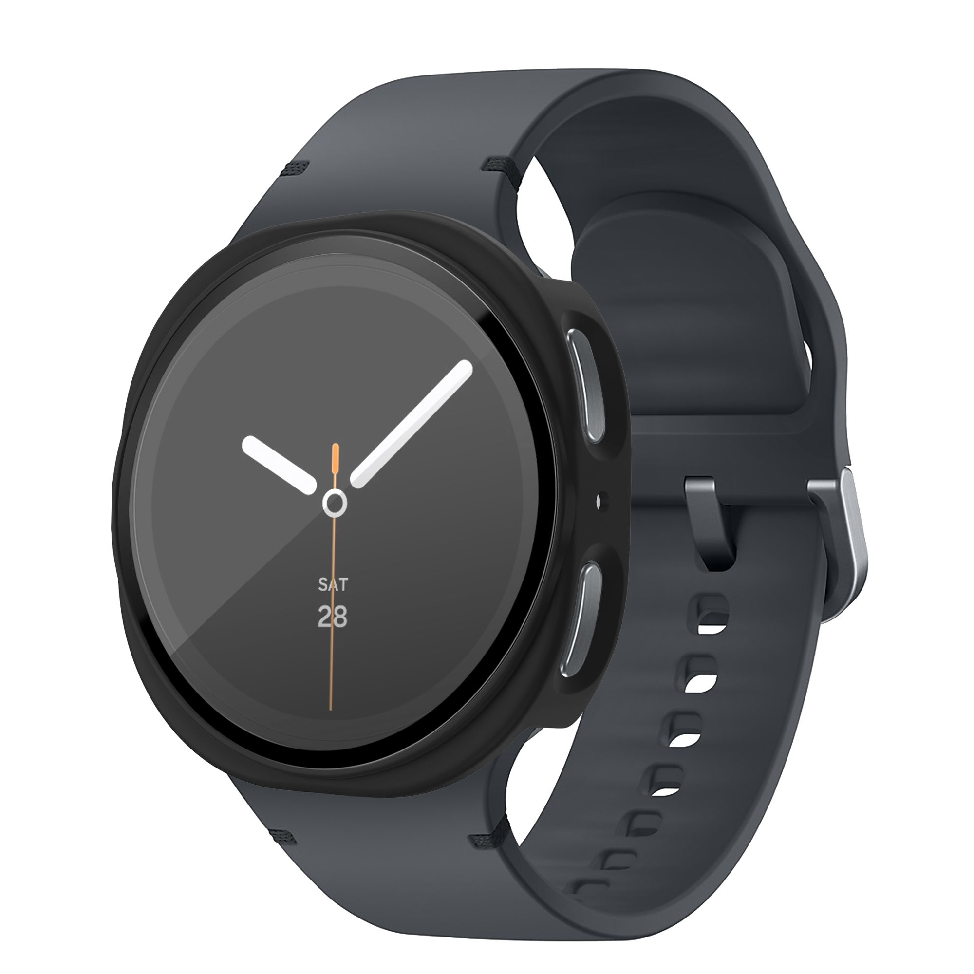 Bandz Samsung Galaxy Watch 8 - 44mm PC Cover with Glass (Black)