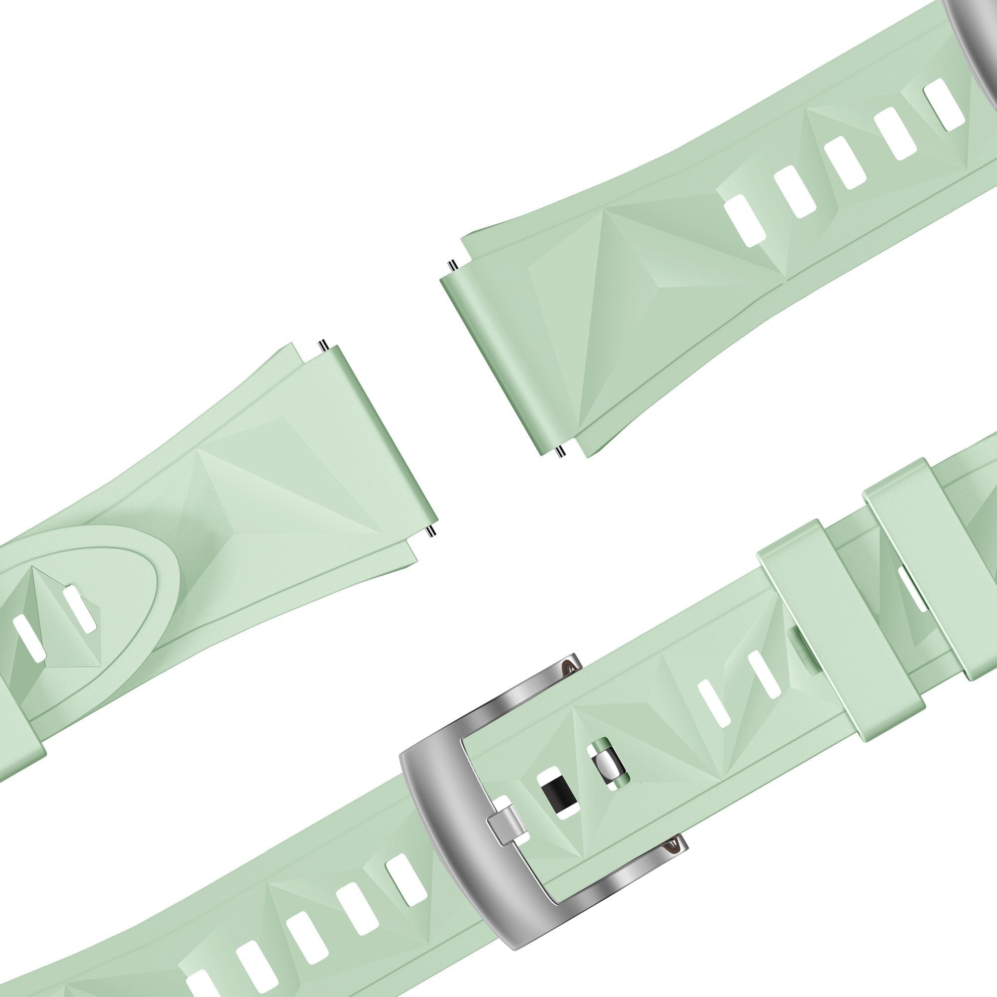 Bandz Withings ScanWatch Light Silicone Strap 'Easy Fit' (Light Green)