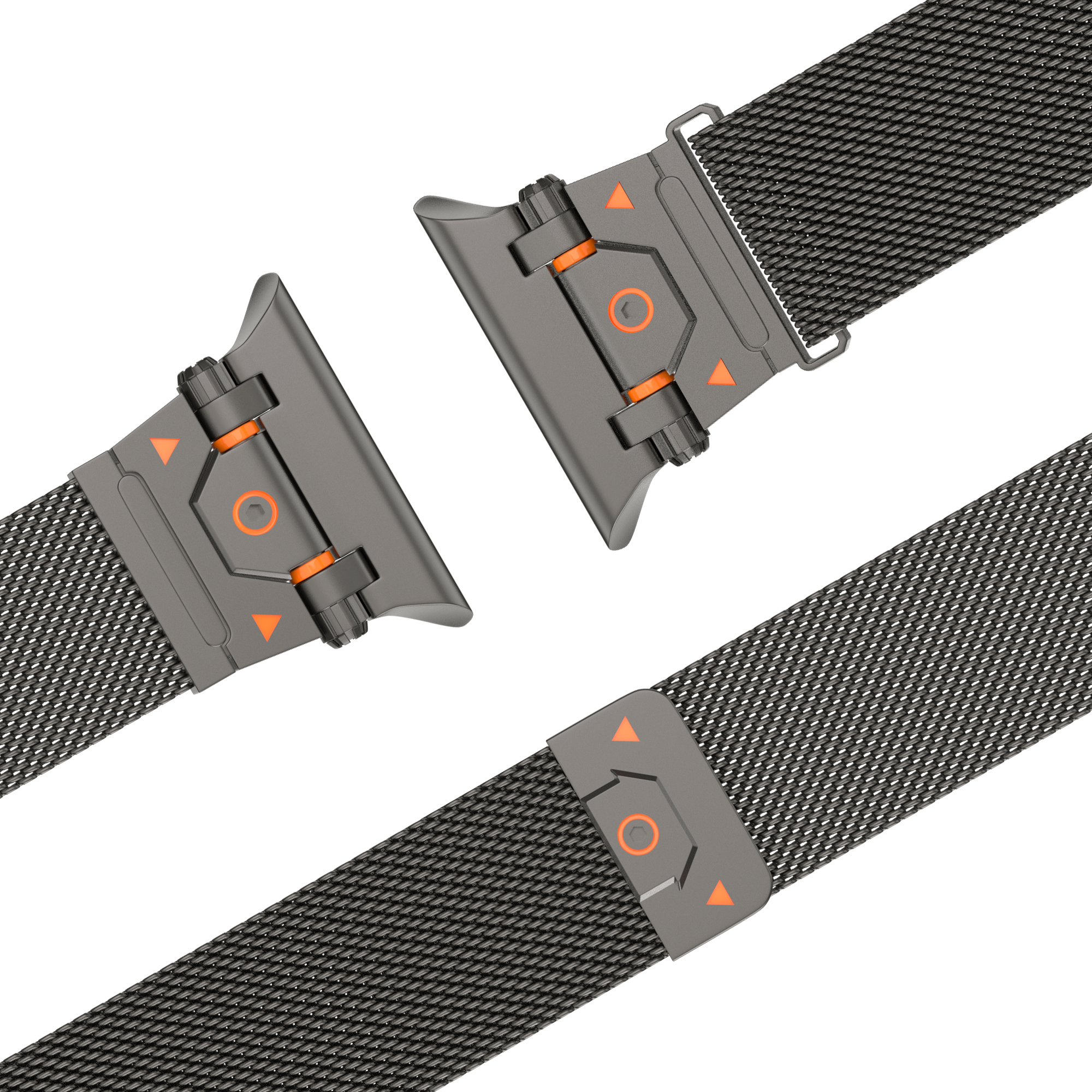 Bandz Apple Watch Rugged Milanese Loop Strap (Titanium Grey)