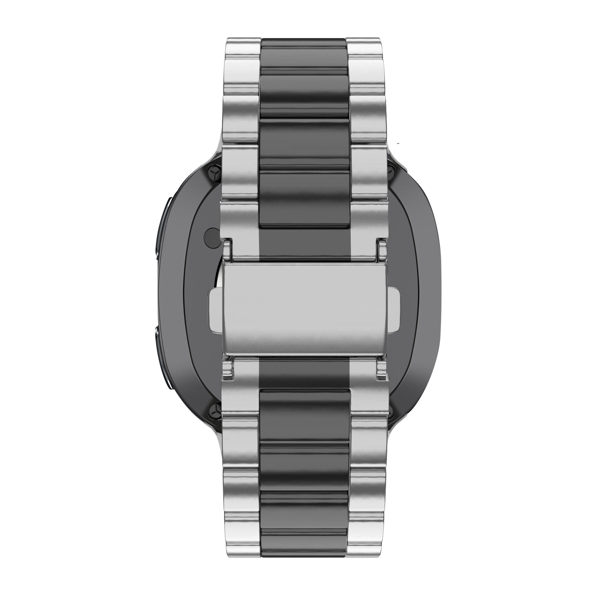 Bandz Samsung Galaxy Watch 8 - 44mm Steel Strap 'Classic' (Silver/Black)