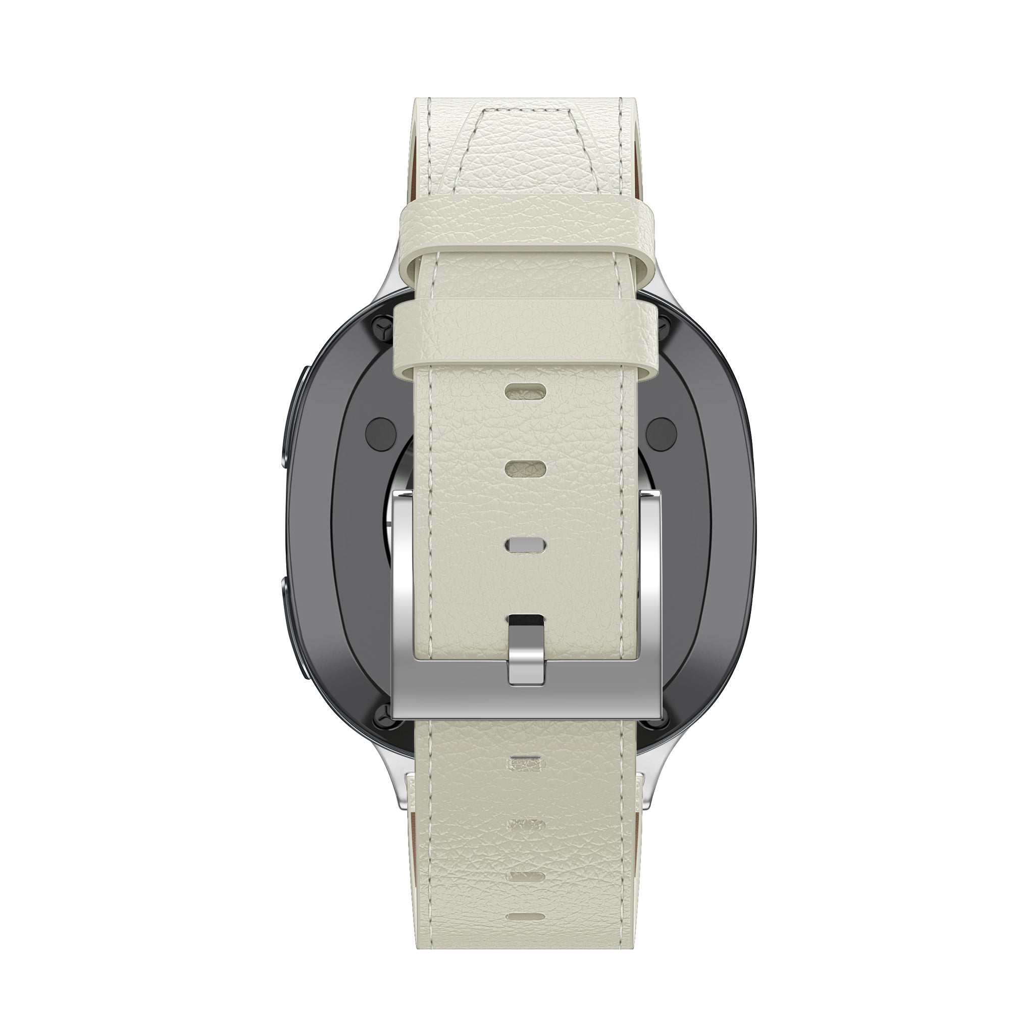 Bandz Samsung Galaxy Watch 8 - 44mm Leather Strap 'Deluxe' (Light Beige)