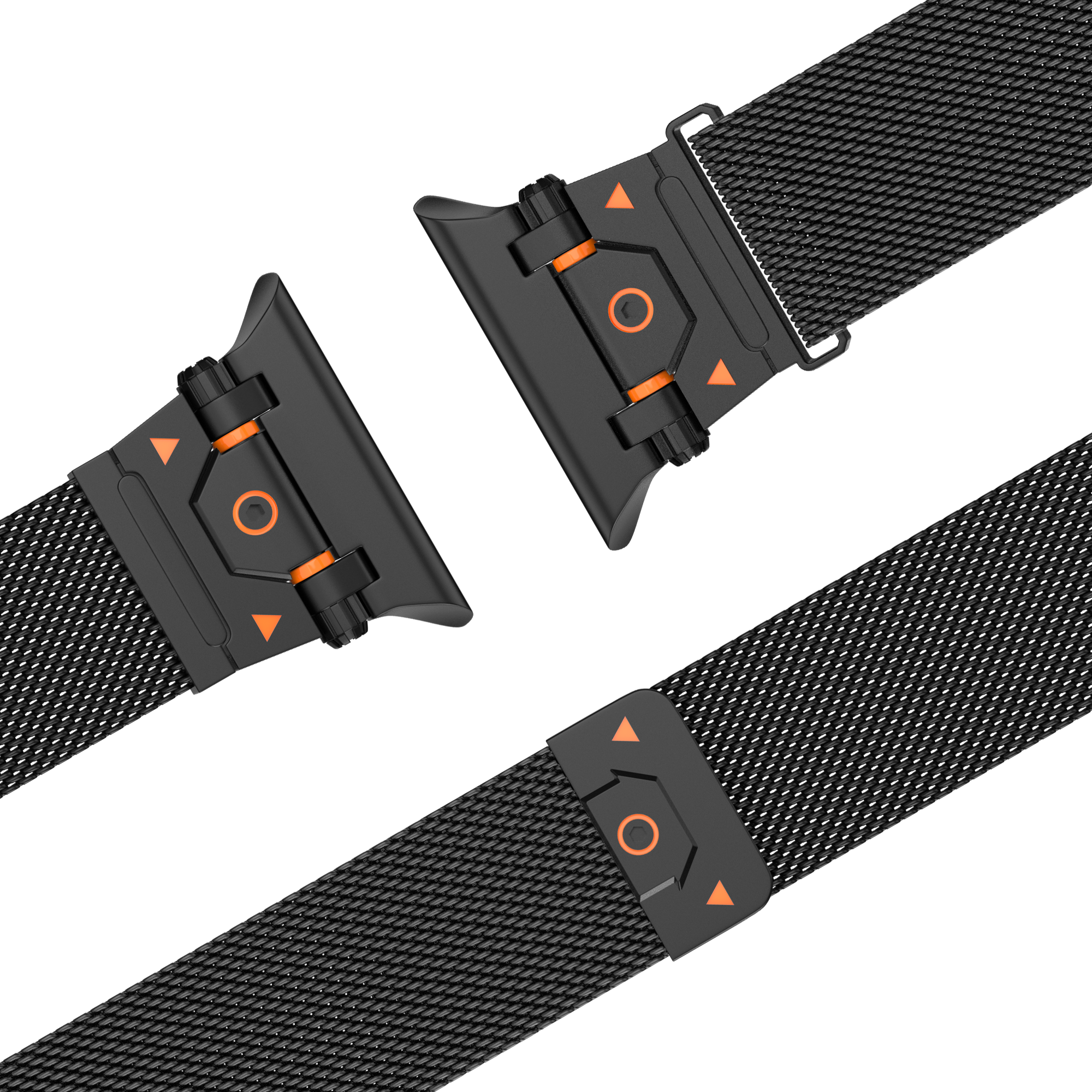 Bandz Apple Watch Rugged Milanese Loop Strap (Black)