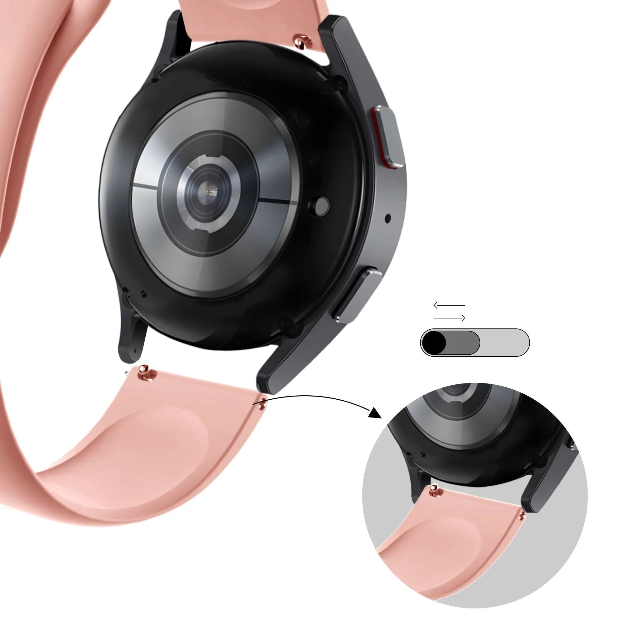 Bandz Gard Pro Health Smartwatch 3 - 41mm Sport Strap 'Deluxe' (Light Pink)