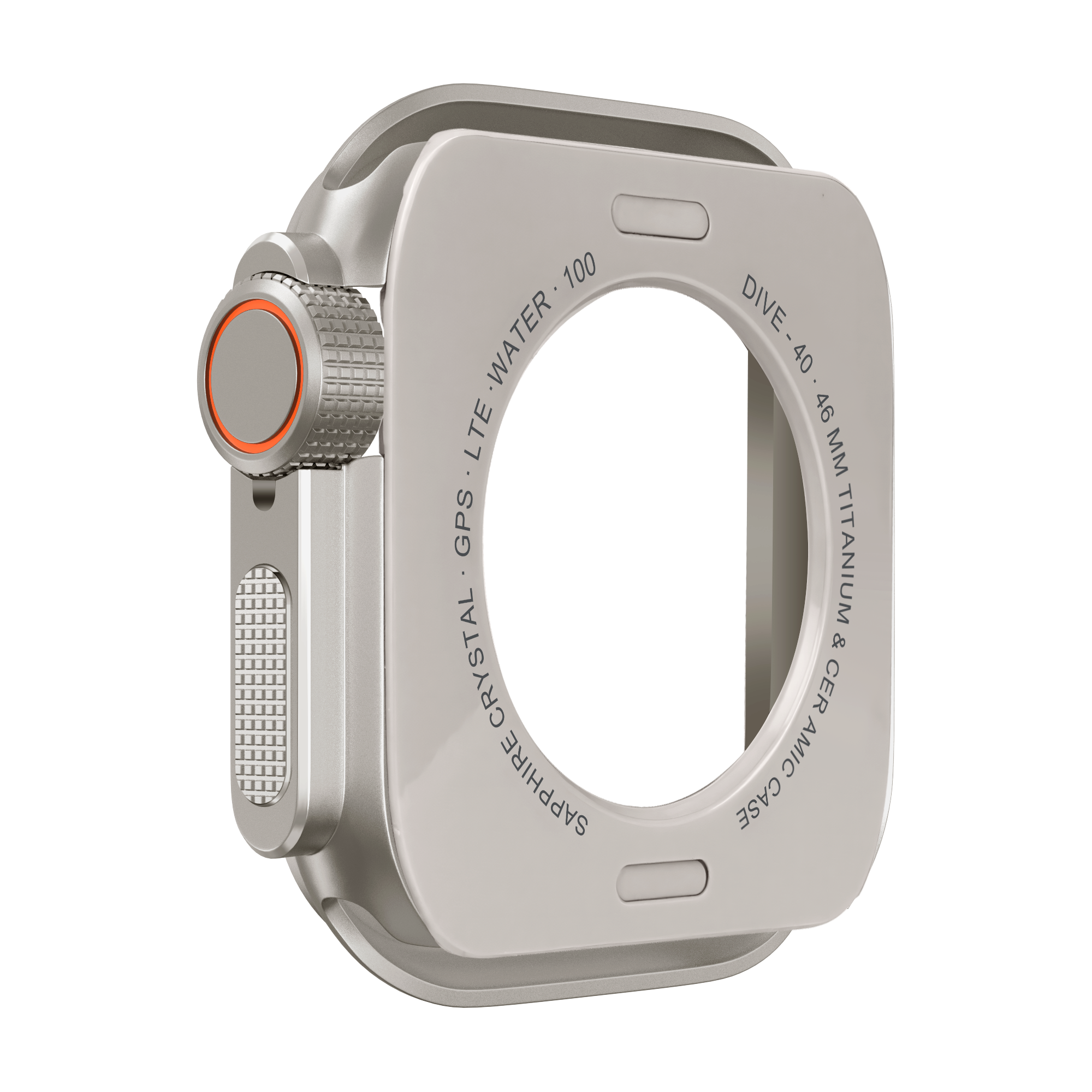 Bandz Apple Watch 11 - 46mm Metal Cover (Titanium)