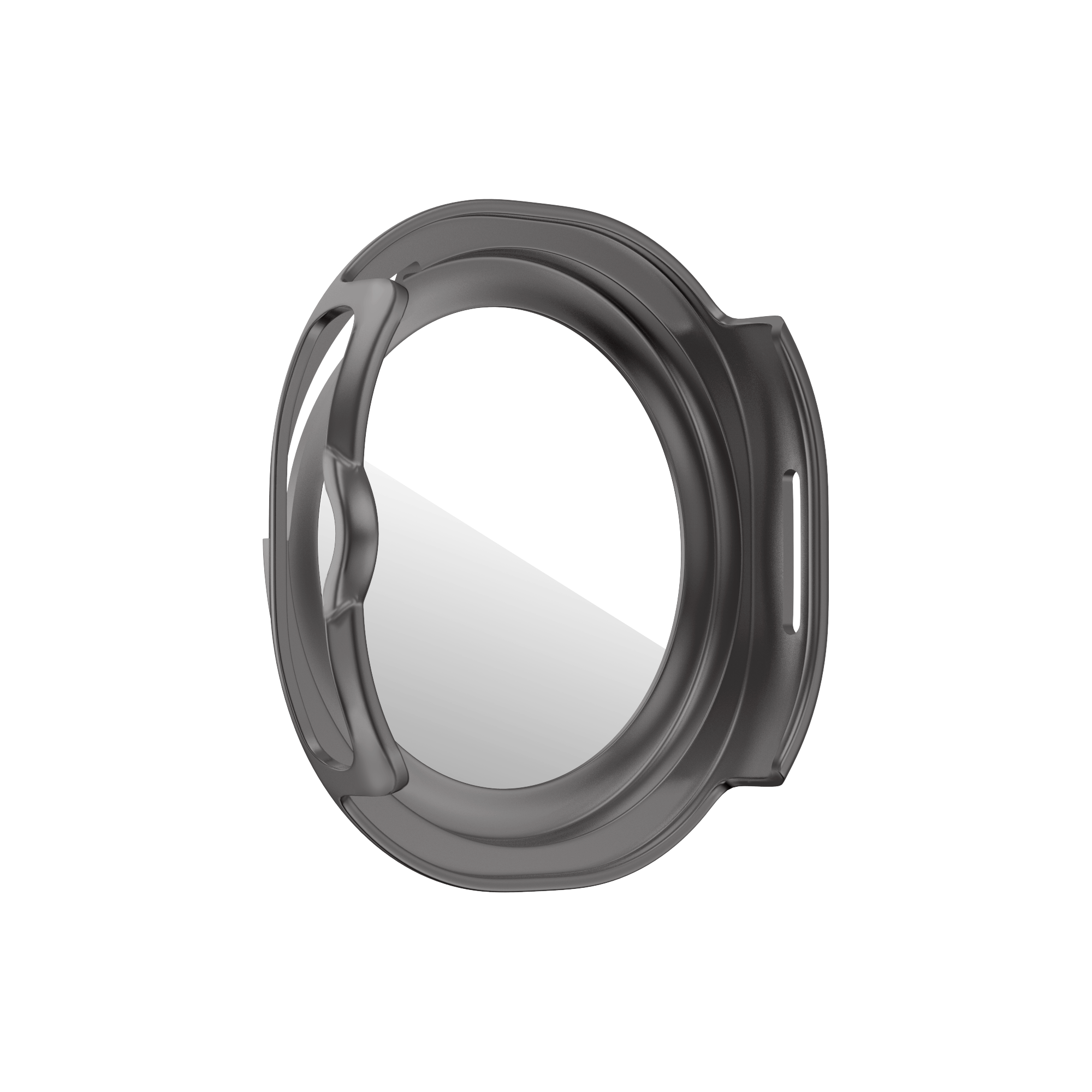 Bandz Samsung Galaxy Watch 8 Classic Bezel Cover with Glass (Titanium Grey/Orange)