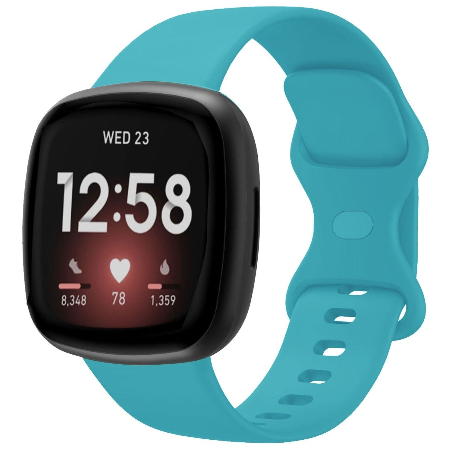 Fitbit Sense 2 Silicone Strap Classic Aqua