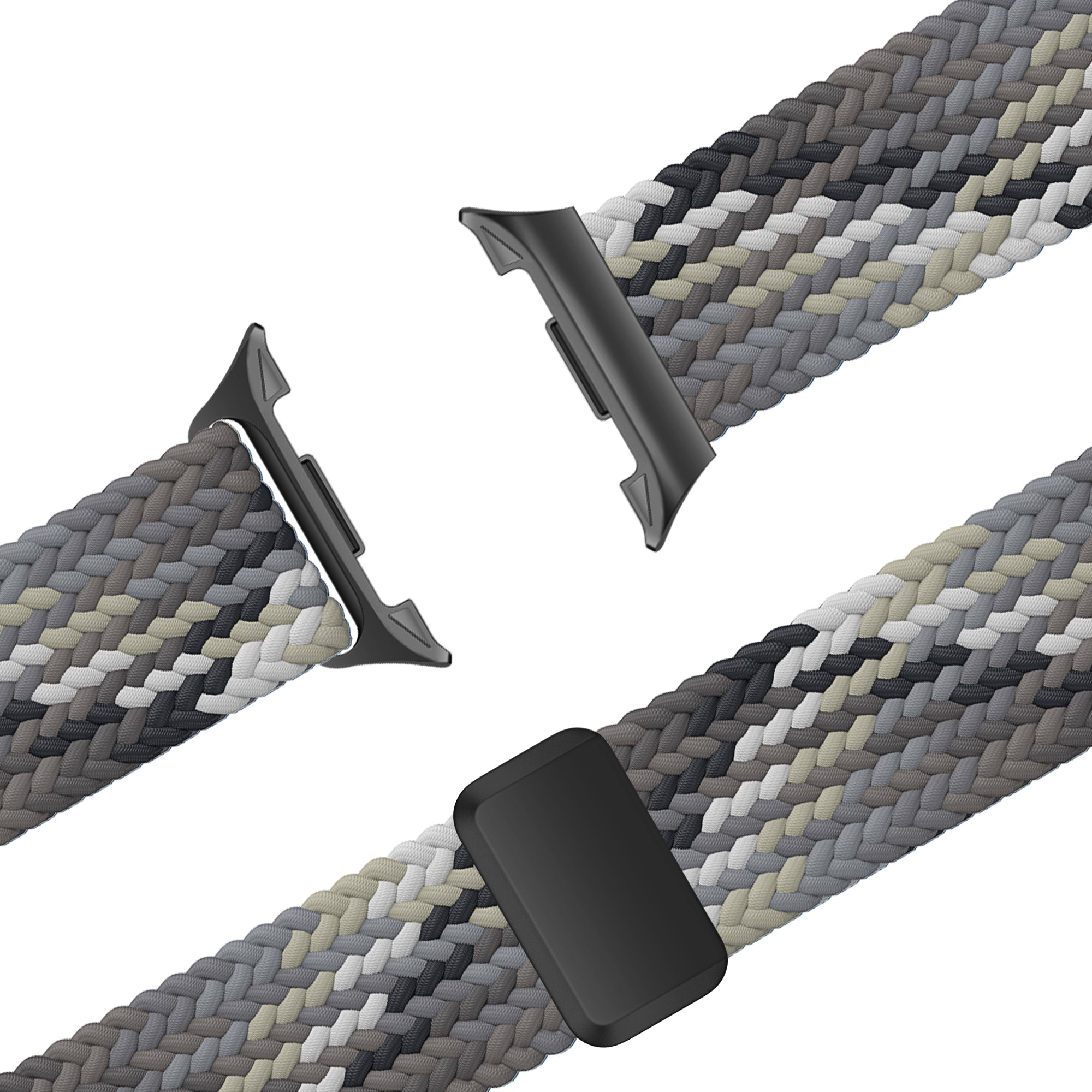 Bandz Samsung Galaxy Watch 8 - 40mm Magnetic Braided Strap (Mandala Black)