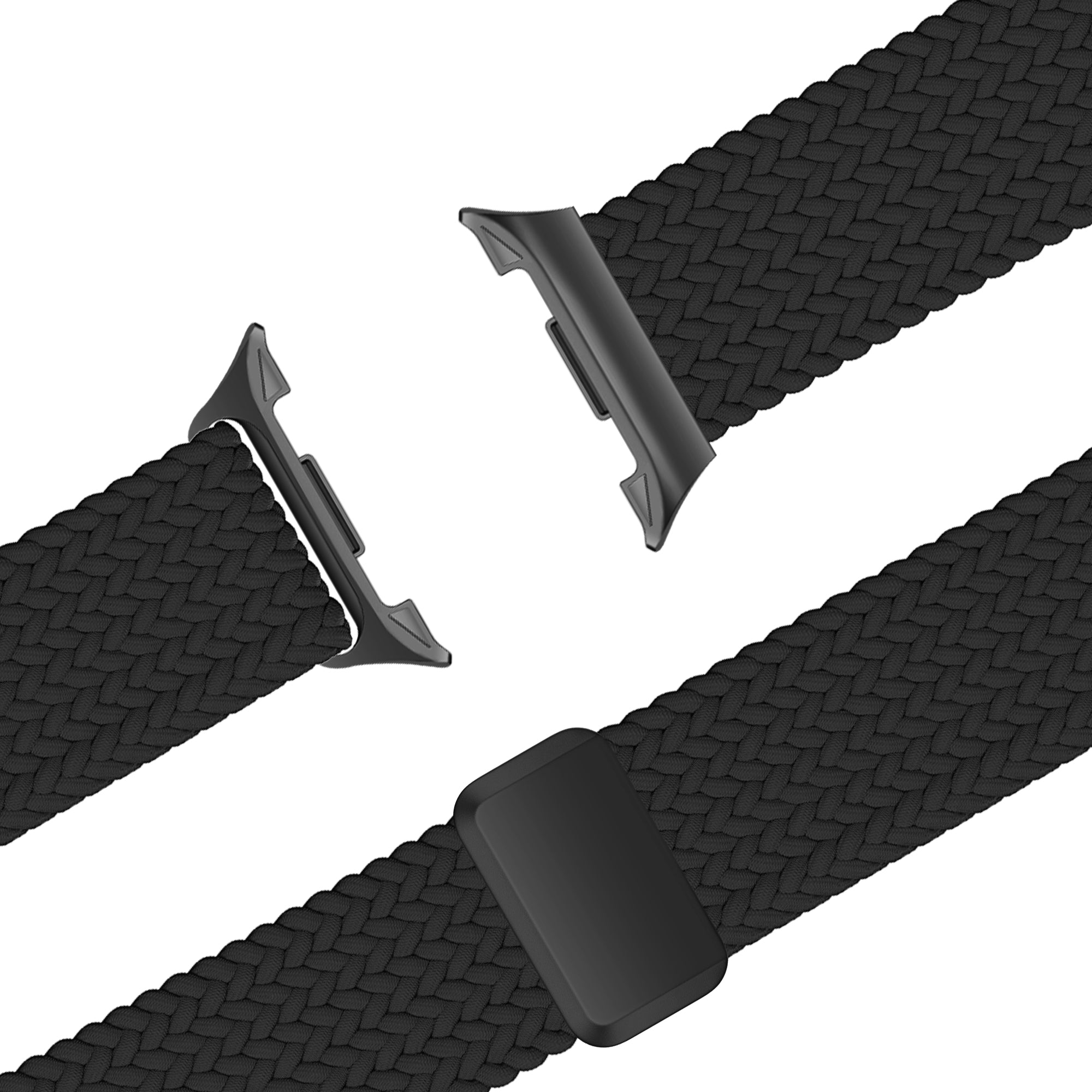 Bandz Samsung Galaxy Watch 8 - 40mm Magnetic Braided Strap (Black)