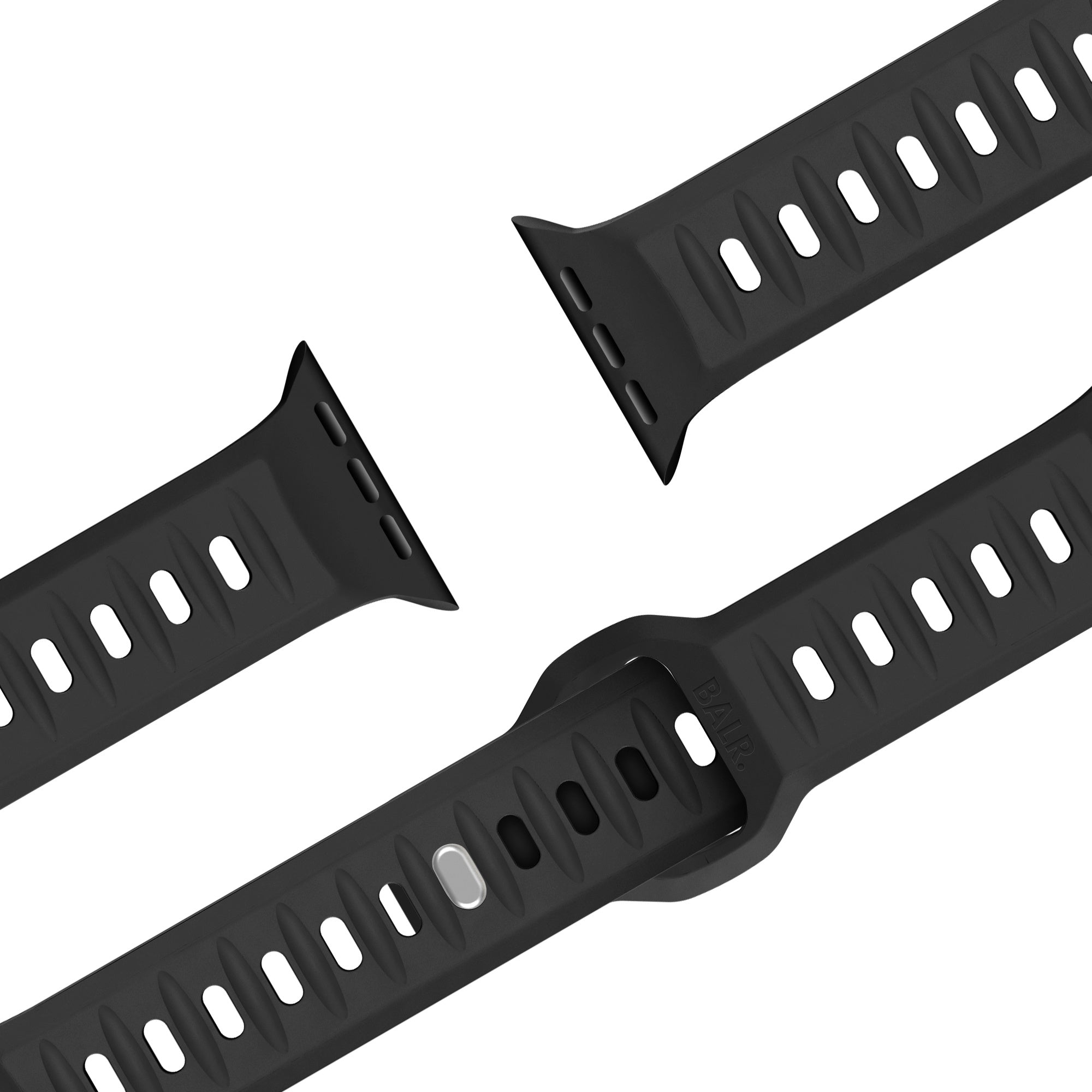 BALR. Apple Watch Outdoor Silicone Strap (Black)