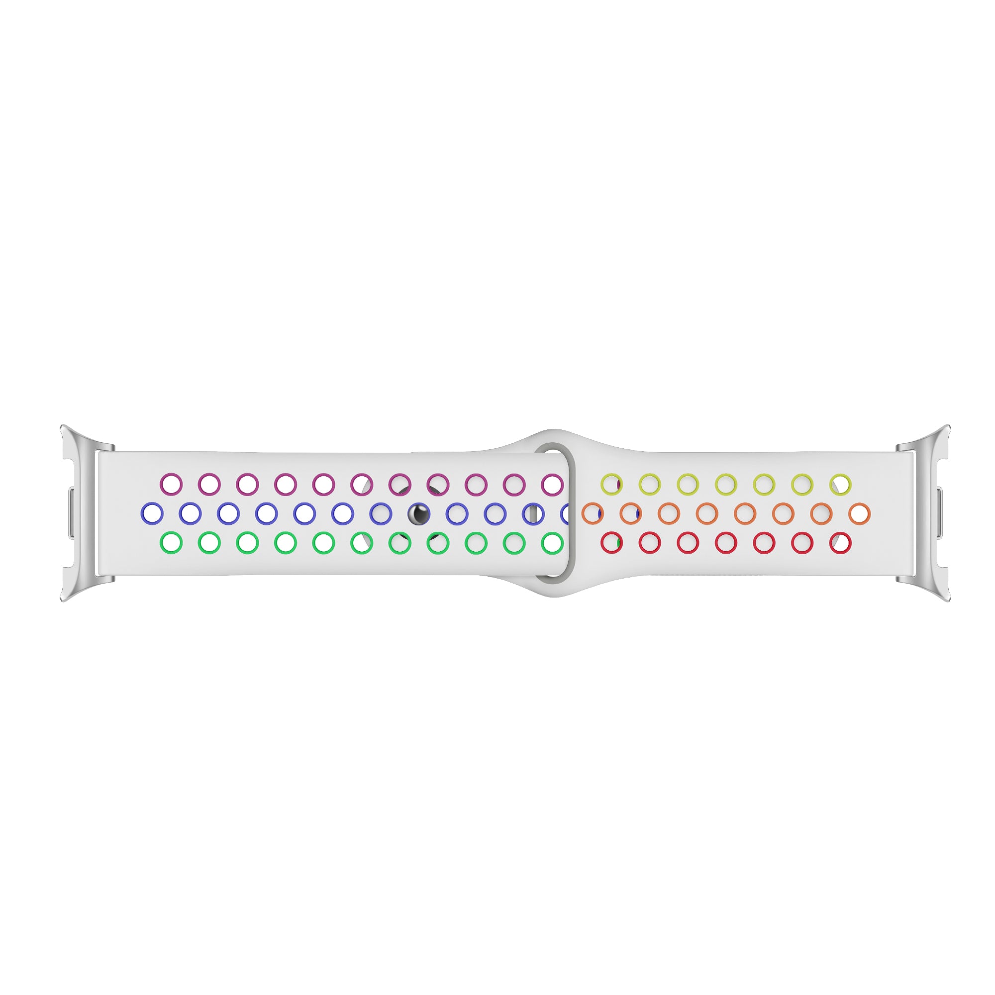 Samsung Galaxy Watch 8 - 40mm Sport Strap (White/Colourful)